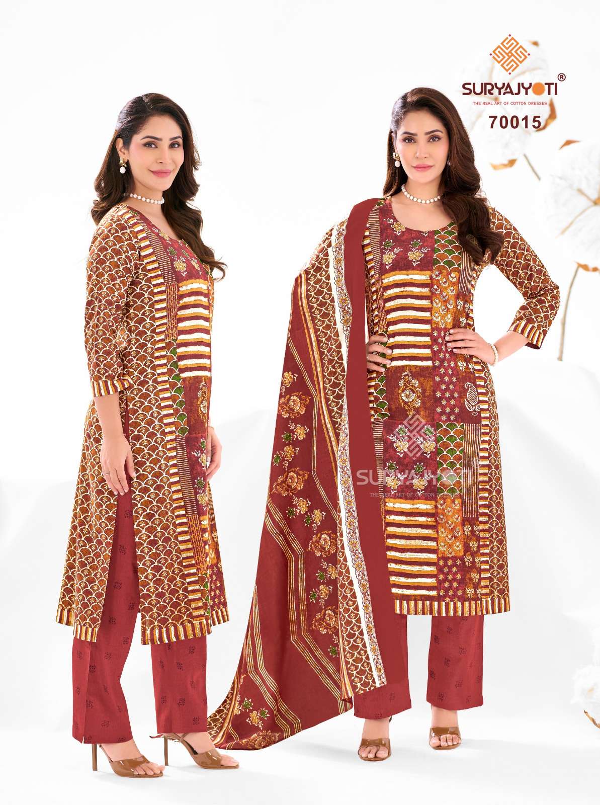 SURYAJYOTI TRENDY COTTON VOL 70 STITCHED COLLECTION	