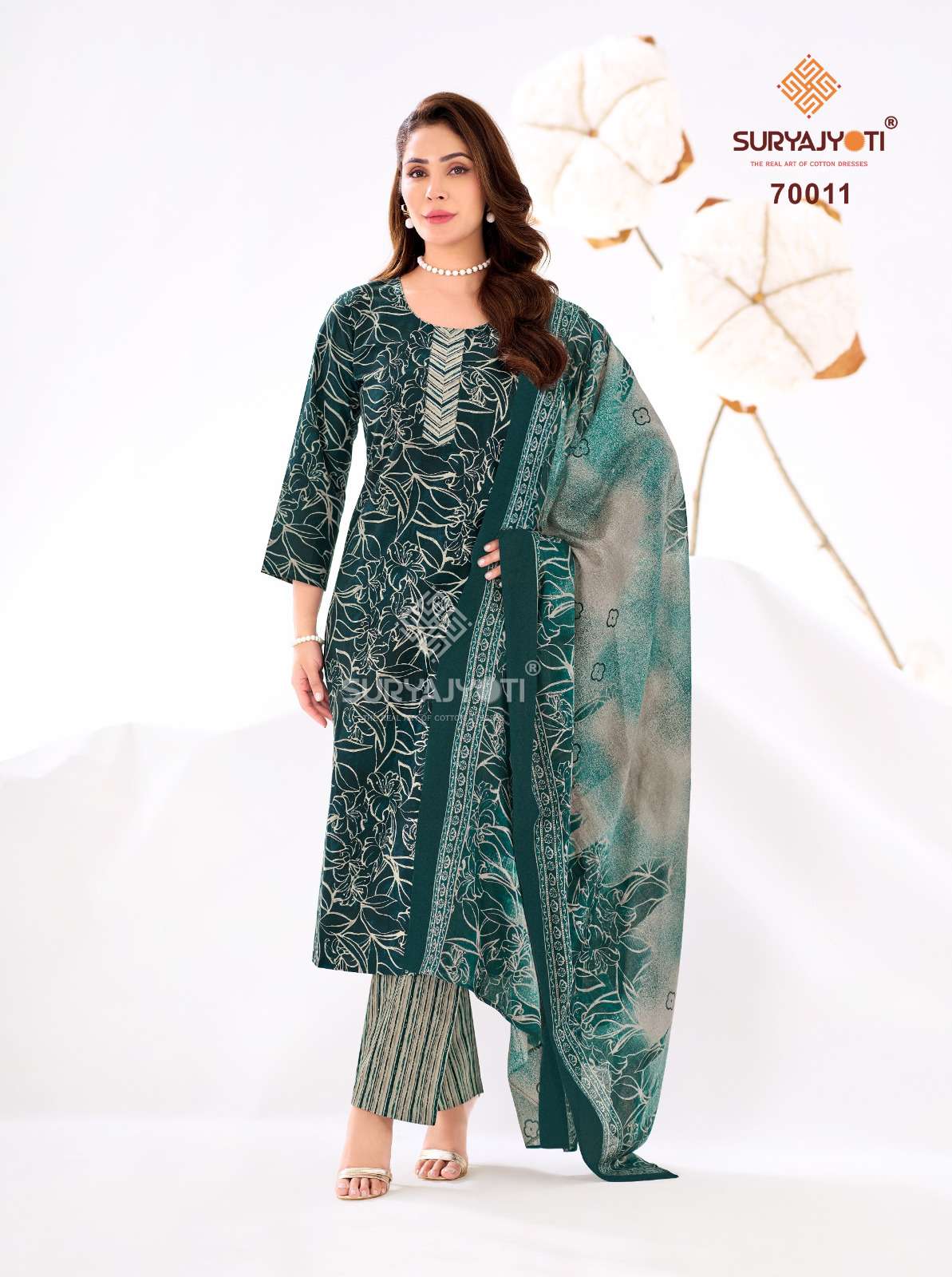 SURYAJYOTI TRENDY COTTON VOL 70 STITCHED COLLECTION	