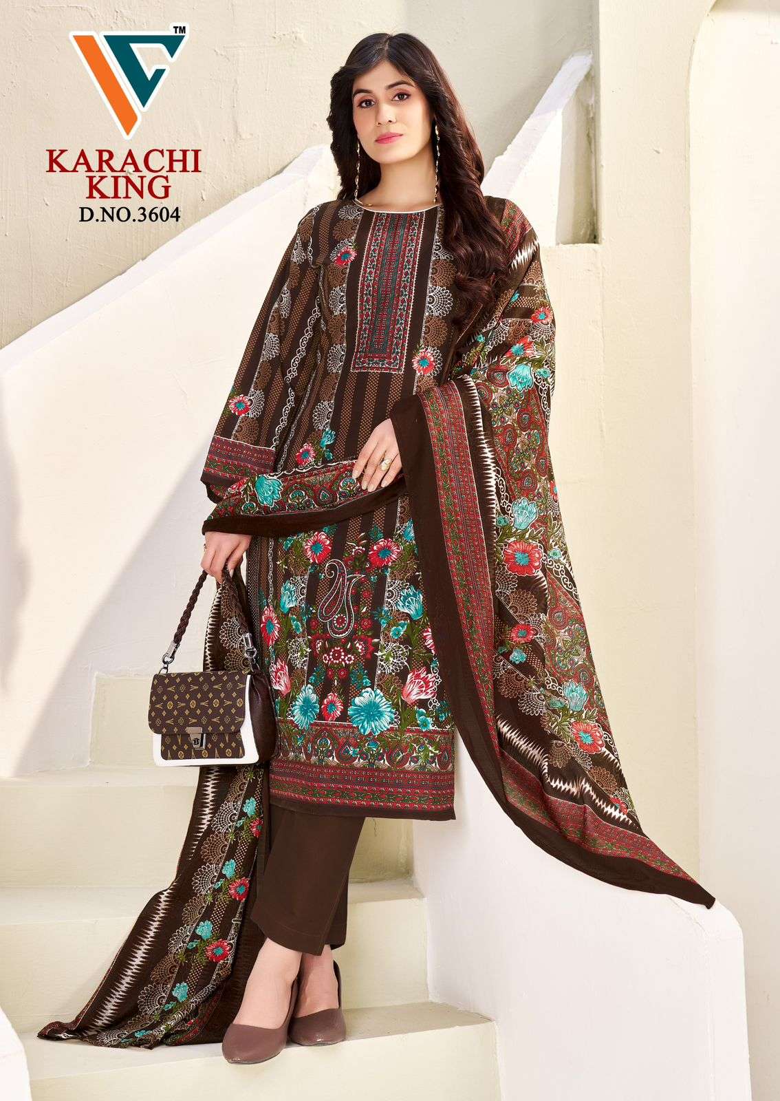 VANDANA‎‎‎‎ CREATION KARACHI KING VOL 36 COTTON DIGITAL PRINT SALWAR SUIT