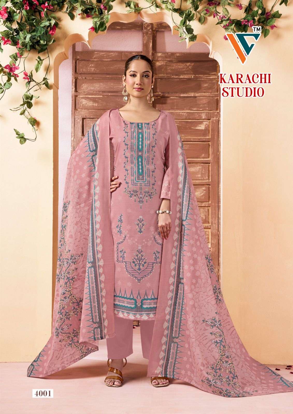 VANDANA‎‎‎‎ CREATION KARACHI STUDIO VOL 4 COTTON DIGITAL PRINTS SALWAR SUITS