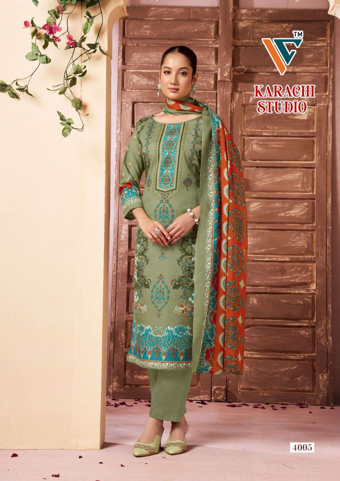 VANDANA‎‎‎‎ CREATION KARACHI STUDIO VOL 4 COTTON DIGITAL PRINTS SALWAR SUITS