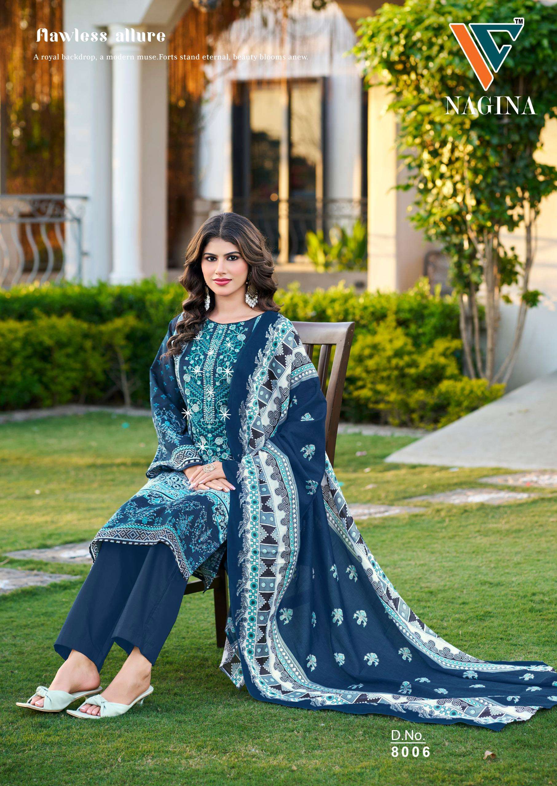 VANDANA‎‎ CREATION NAGINA‎ VOL 8 COTTON DIGITAL PRINT SALWAR SUIT