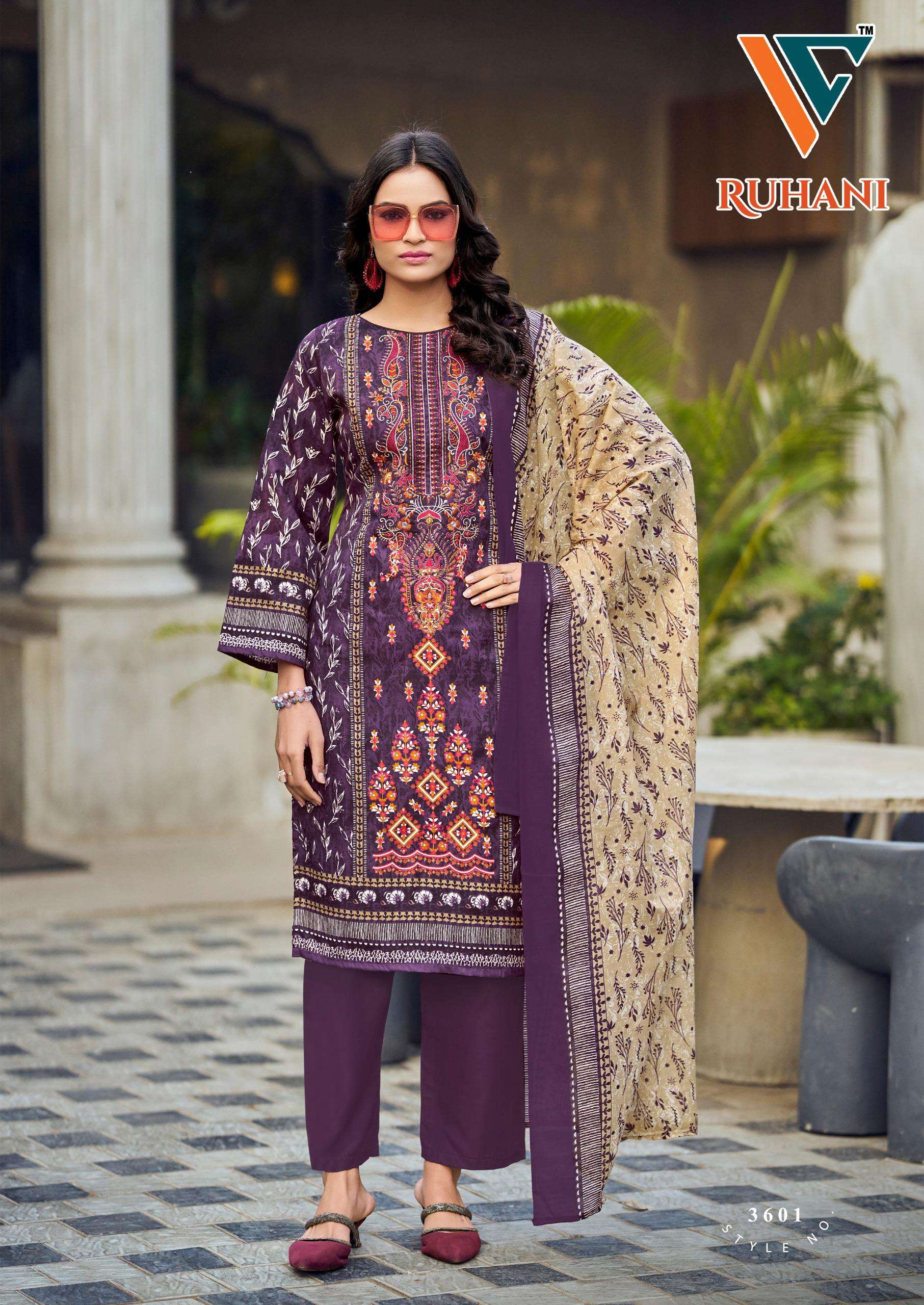 VANDANA‎ CREATION RUHANI‎‎ VOL 36 COTTON DIGITAL PRINT SALWAR SUIT