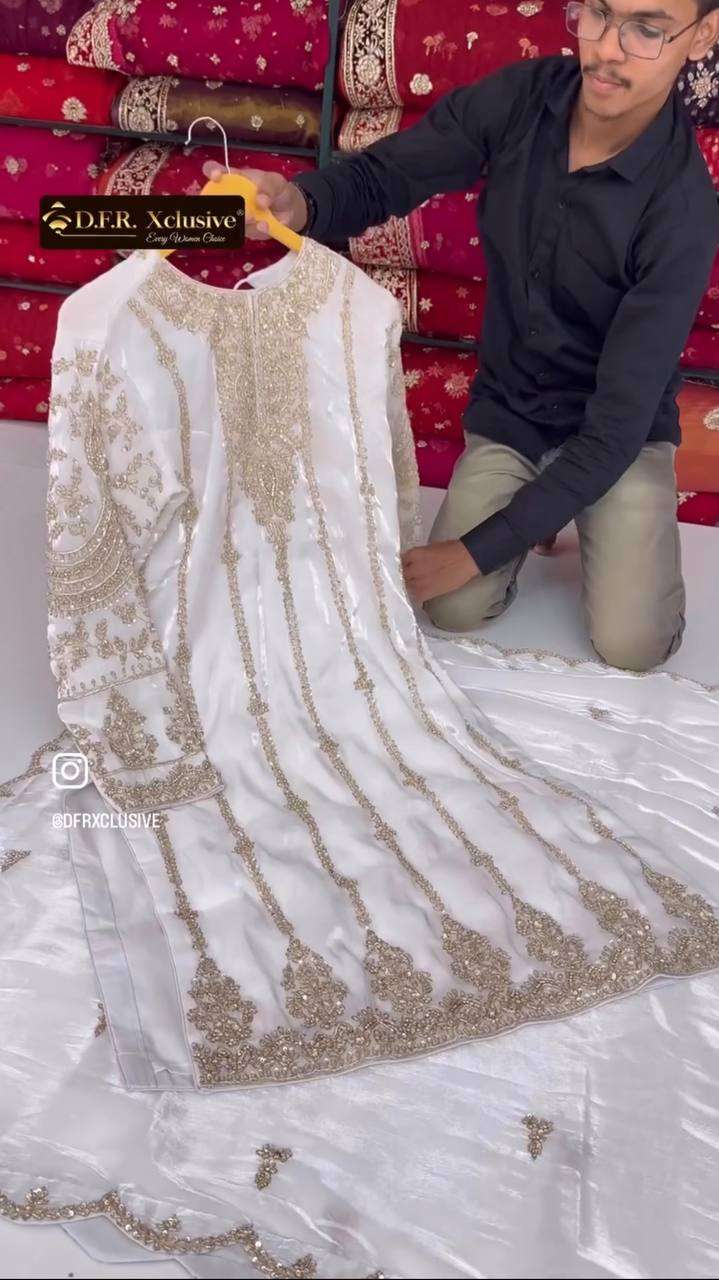 WW 6008 SILK HEAVY BEAUTIFUL DESIGNER LOOK PARTY WEAR LADIES SHARARA SUIT