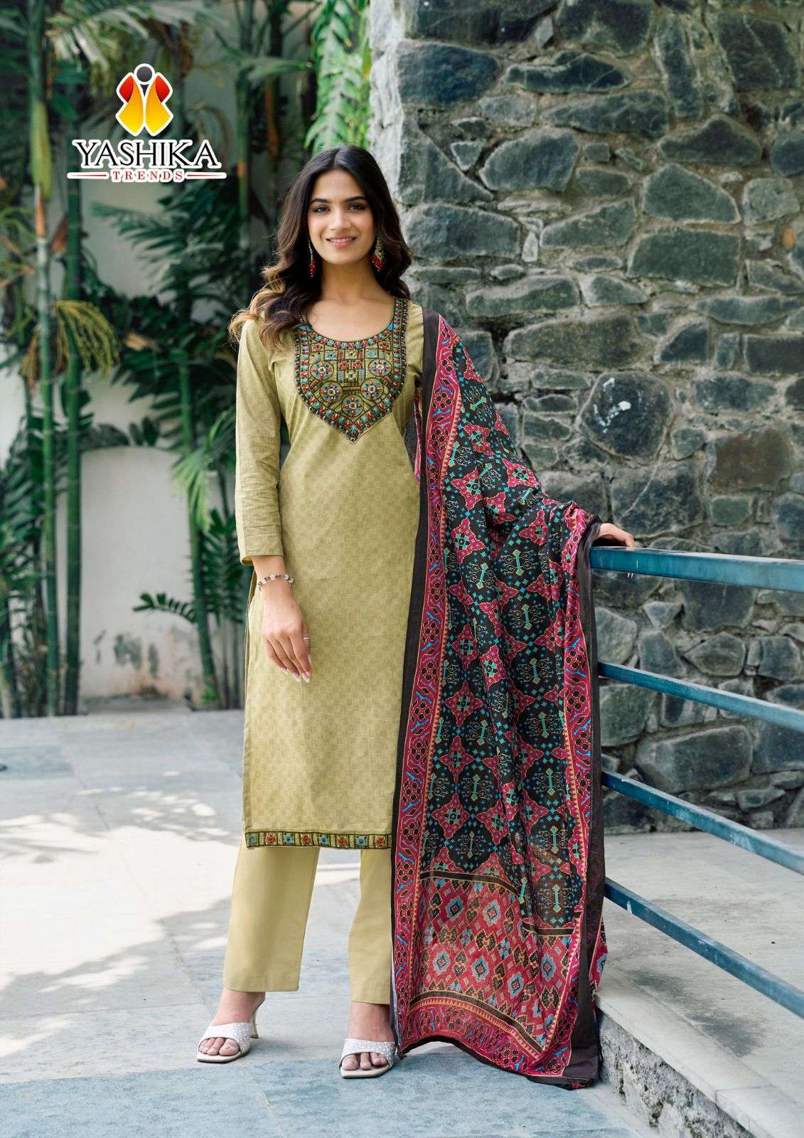 YASHIKA TRENDS SHANAYA COTTON FANCY WORK LADIES SUIT