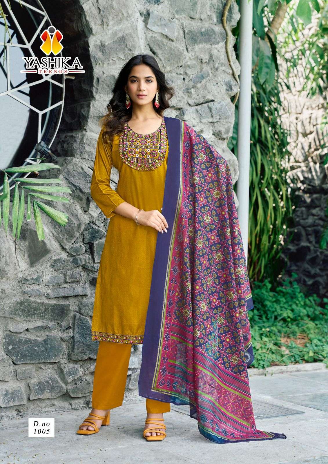 YASHIKA TRENDS SHANAYA COTTON FANCY WORK LADIES SUIT
