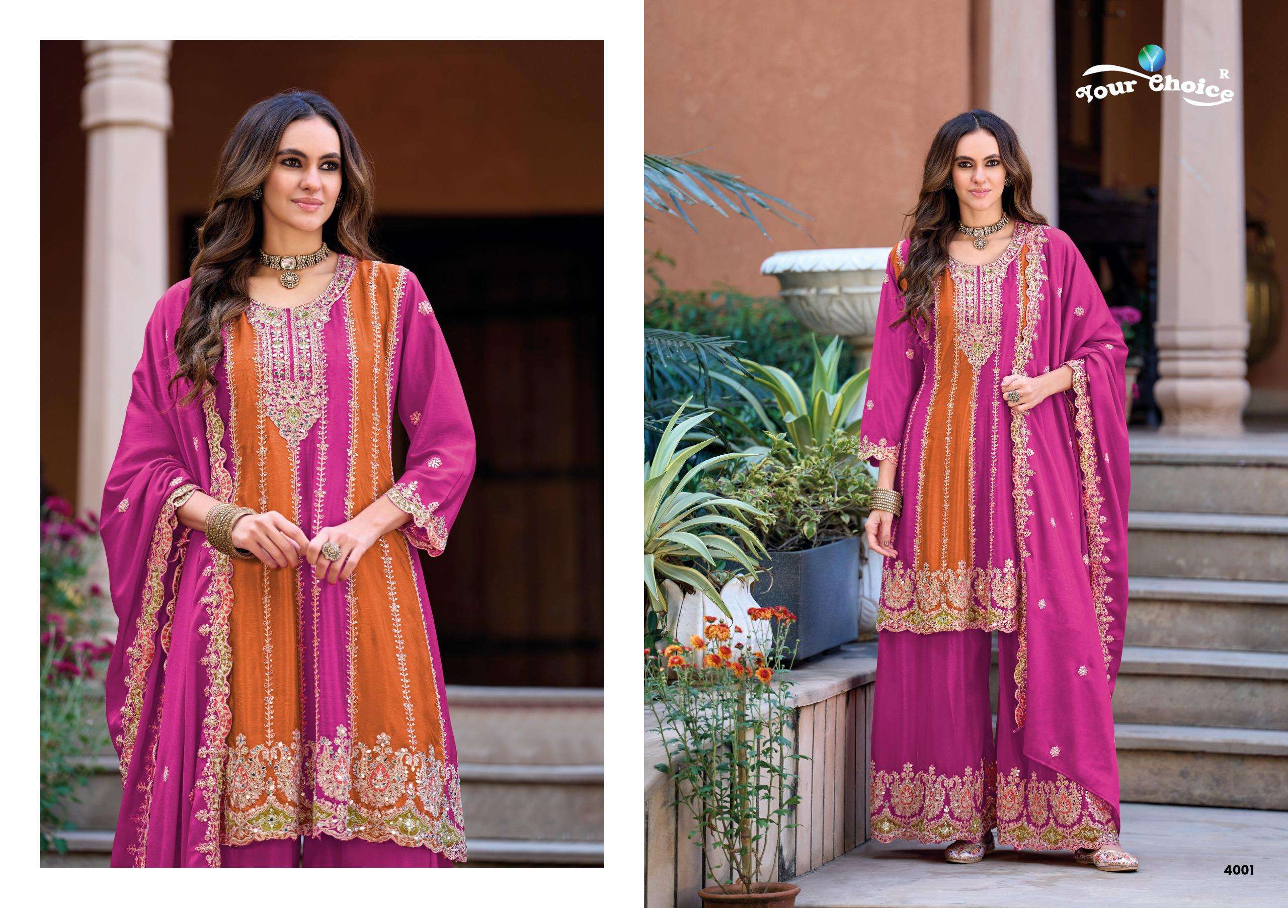 YOUR CHOICE ORRA EDIT VOL 4 HEAVY EMBROIDERED DESIGNER FESTIVE WEAR SUIT