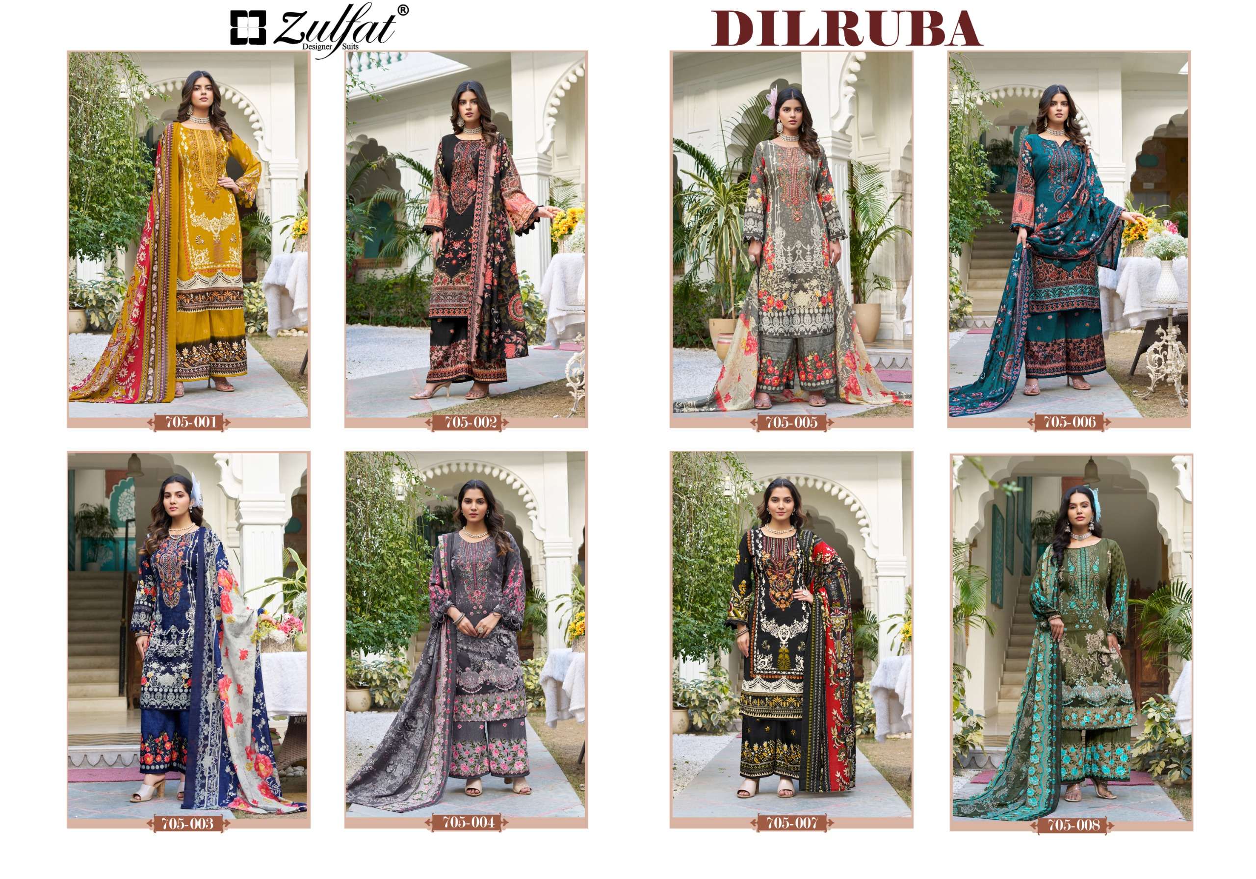 ZULFAT DESIGNER SUITS DILRUBA RAYON FANCY HAND WORKS SUIT
