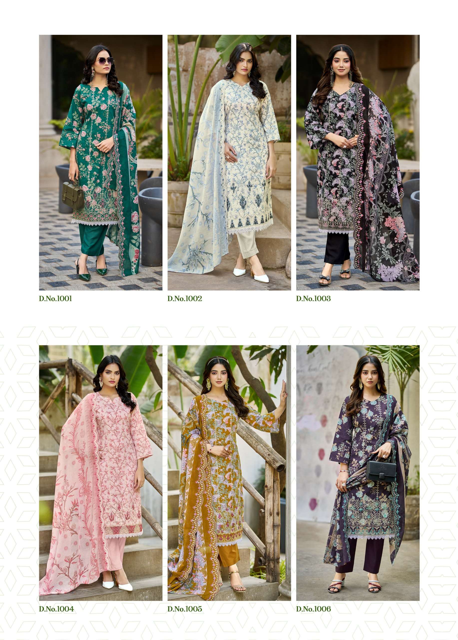 ‎‎ KAVYA‎‎ KALA COUTURE NIRMOHI LAWN COTTON PRINT WITH FANCY EMBROIDERY WORK SUIT
