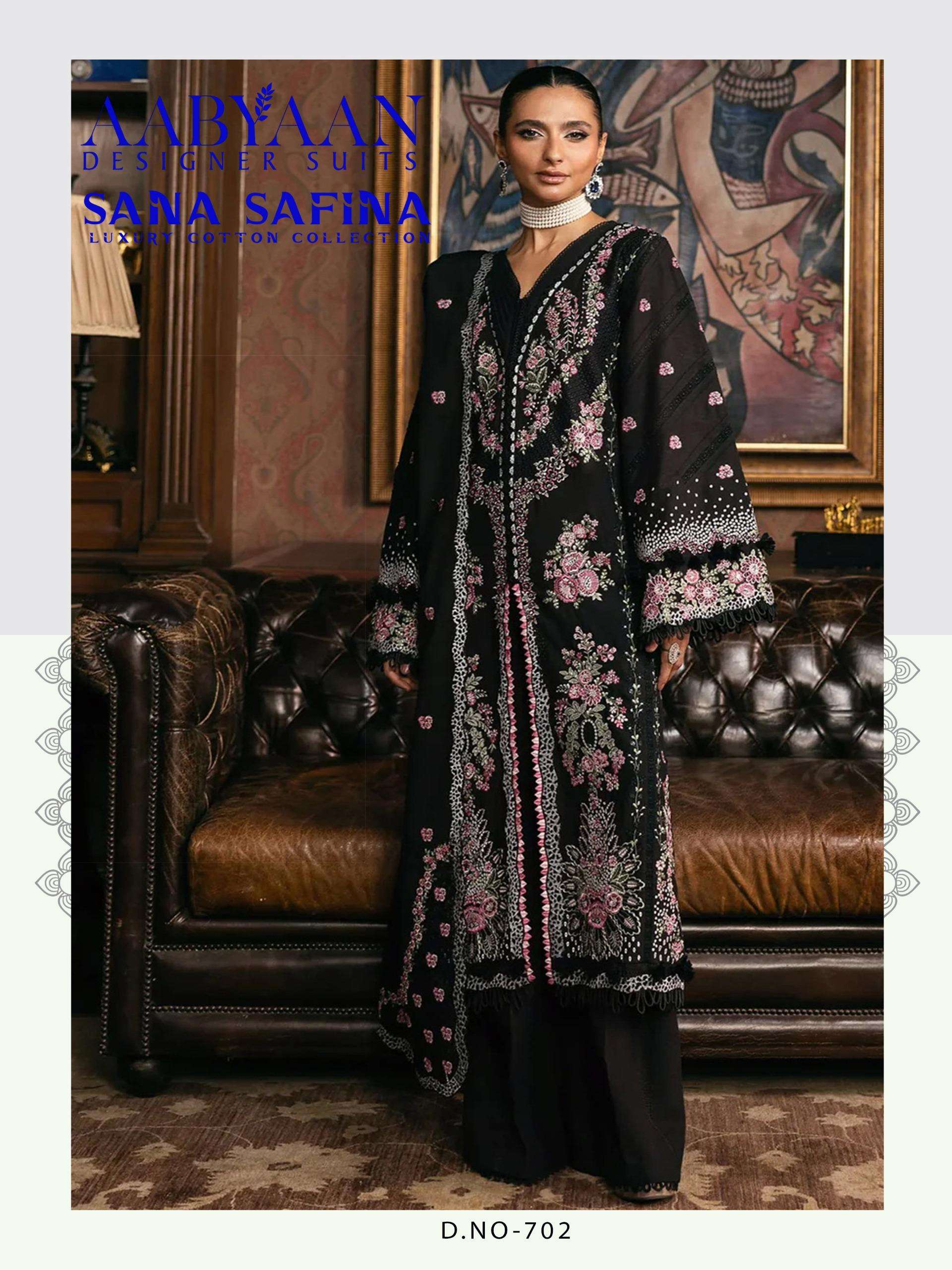 AABYAAN DESIGNER SUIT SANA SAFINA VOL 7 COTTON DIGITAL KARACHI PRINTS SALWAR SUIT