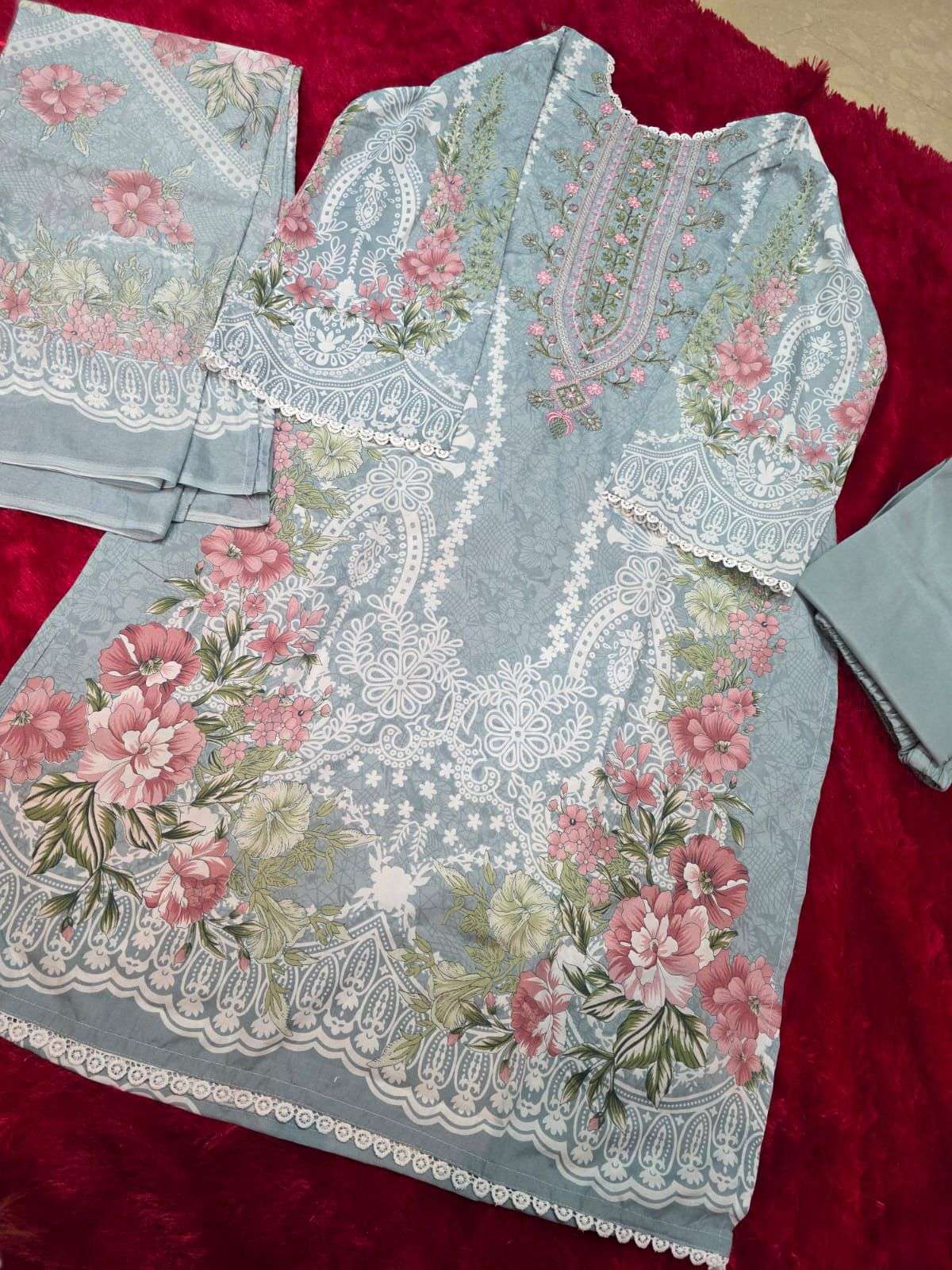 AALIZ PRINTS AALIYA VOL 24 COTTON DIGITAL STYLE PRINT WITH WORK SUIT