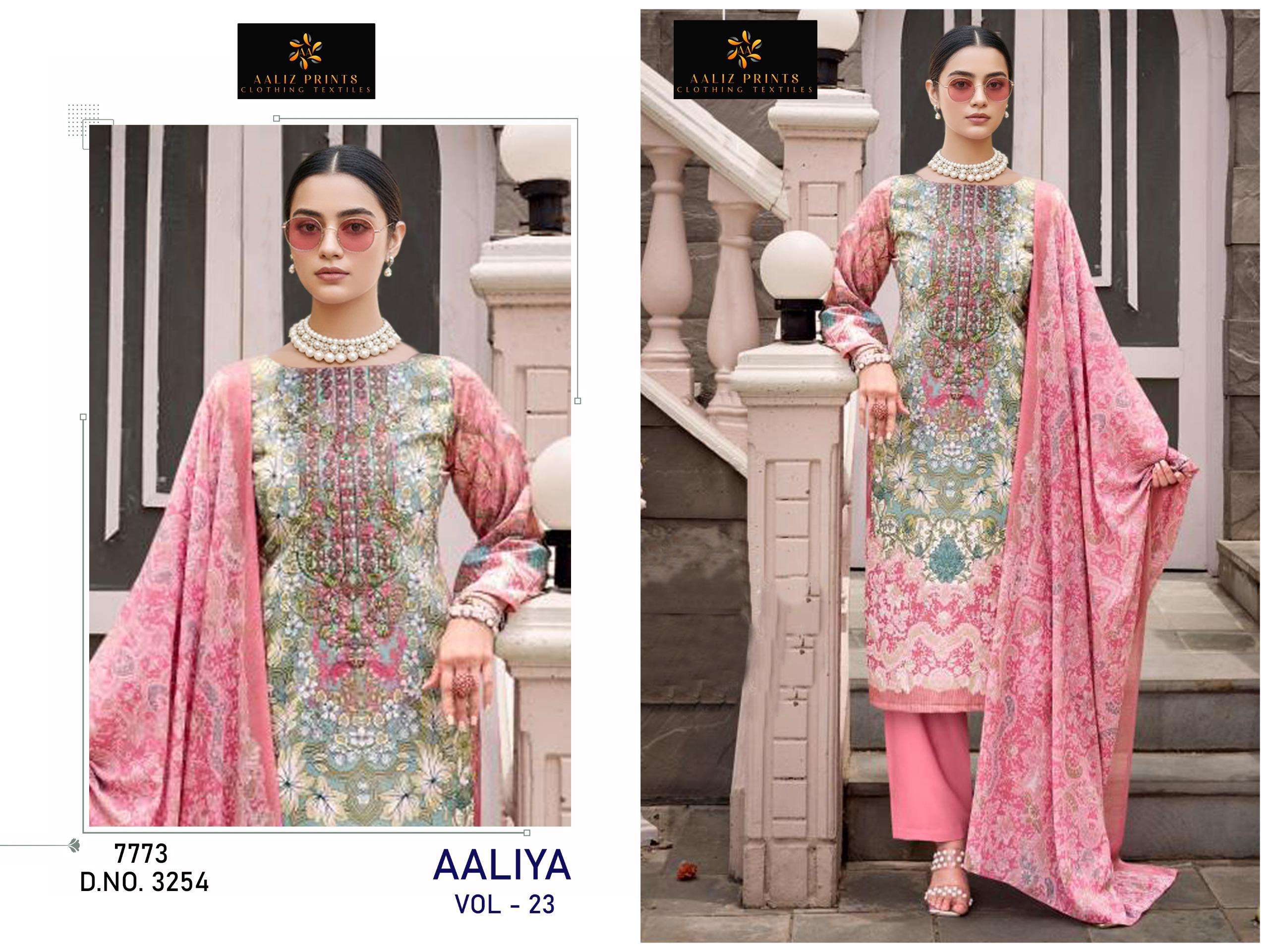 AALIZ PRINTS AALIYA VOL 25 COTTON DIGITAL STYLE PRINT WITH WORK SUIT