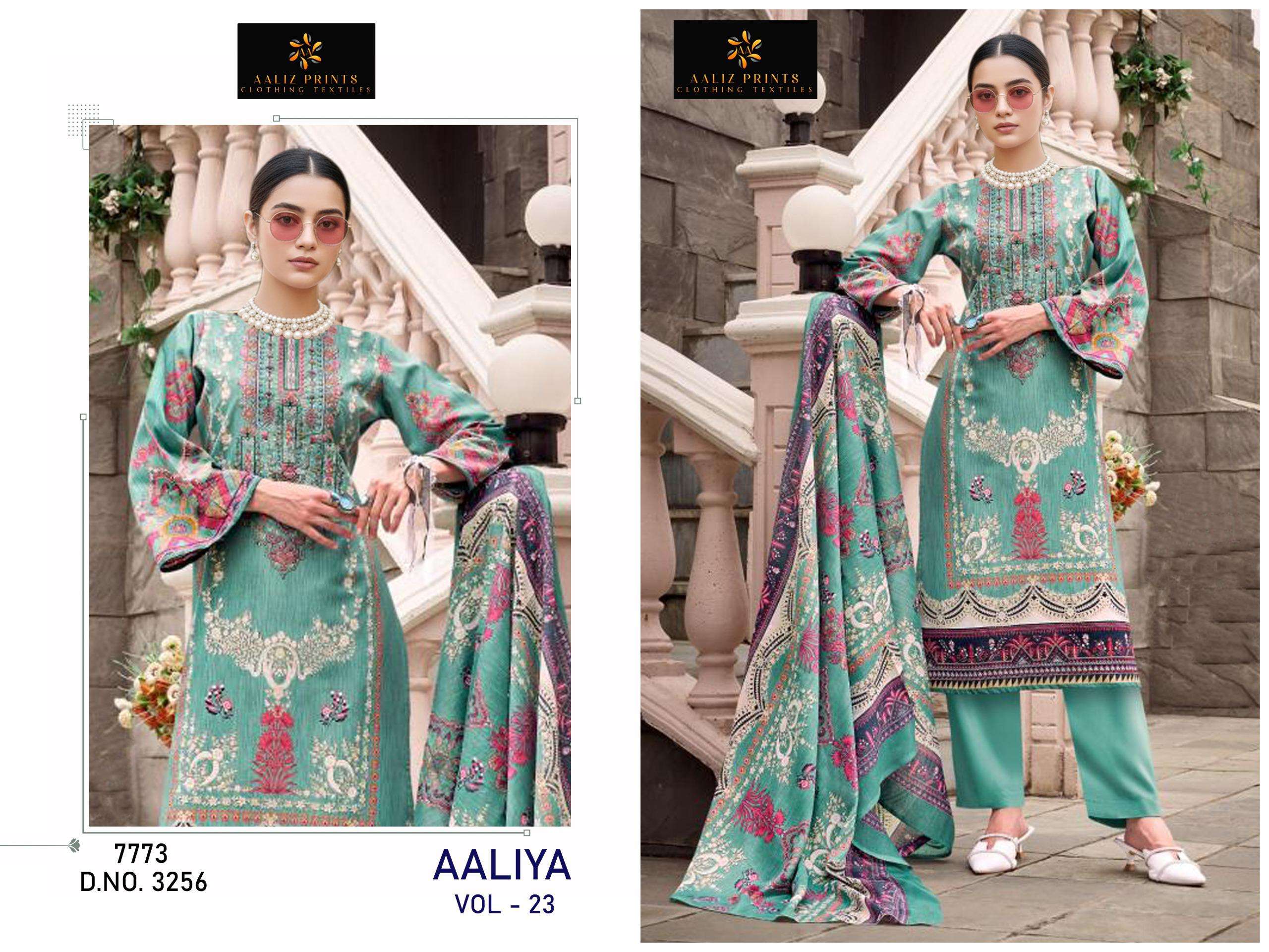 AALIZ PRINTS AALIYA VOL 25 COTTON DIGITAL STYLE PRINT WITH WORK SUIT