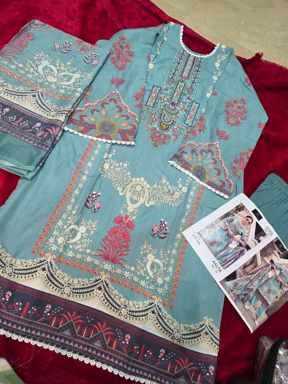 AALIZ PRINTS AALIYA VOL 25 COTTON DIGITAL STYLE PRINT WITH WORK SUIT