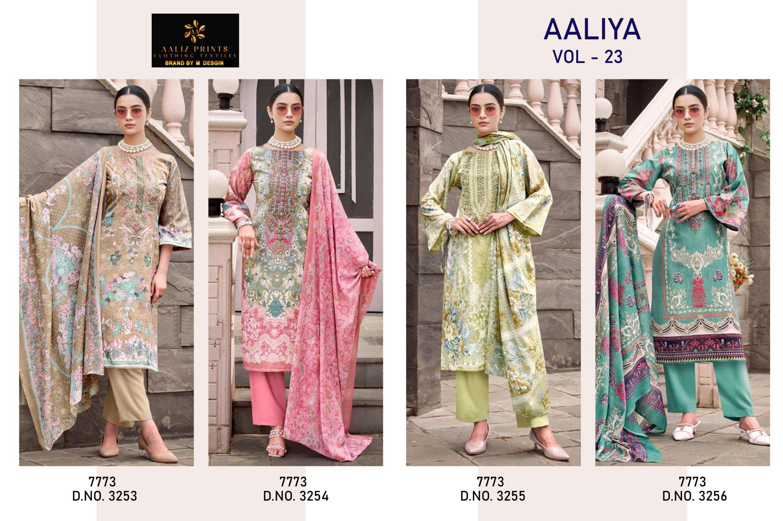 AALIZ PRINTS AALIYA VOL 25 COTTON DIGITAL STYLE PRINT WITH WORK SUIT
