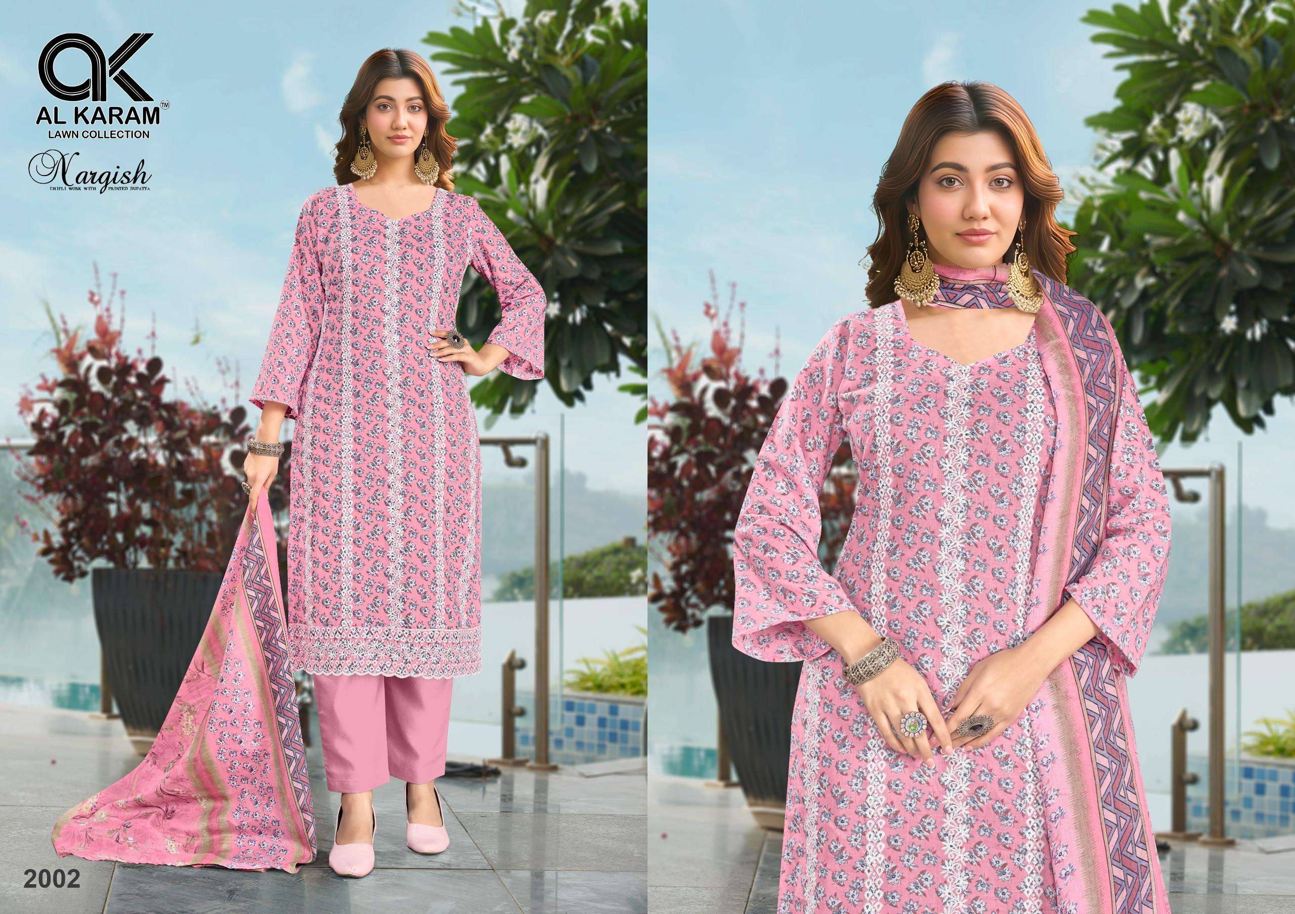 AL KARAM NARGISH COTTON EMBROIDERY WORK SUITS 