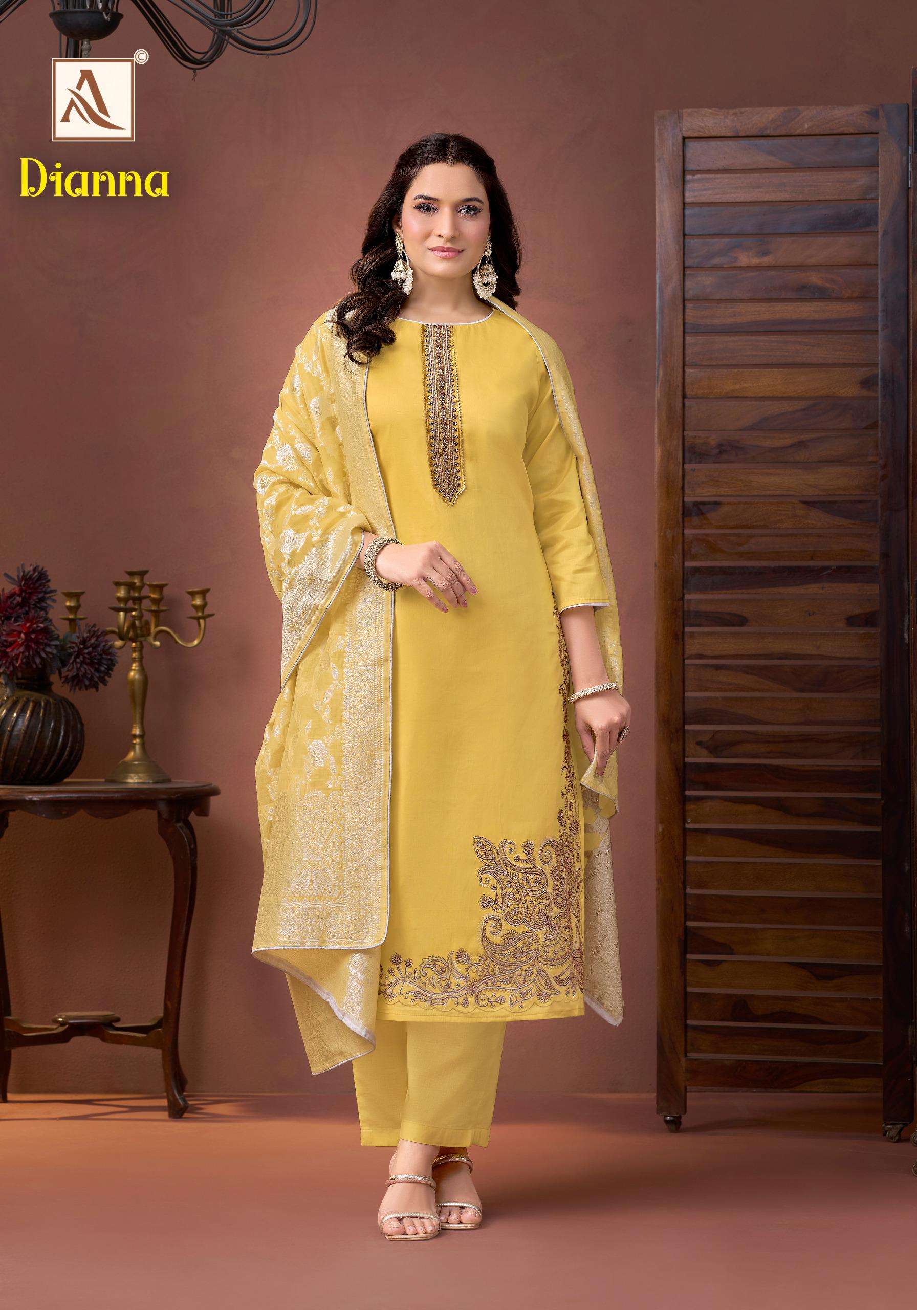 ALOK SUITS DIANNA JAM COTTON FANCY EMBROIDERY WORK SUIT
