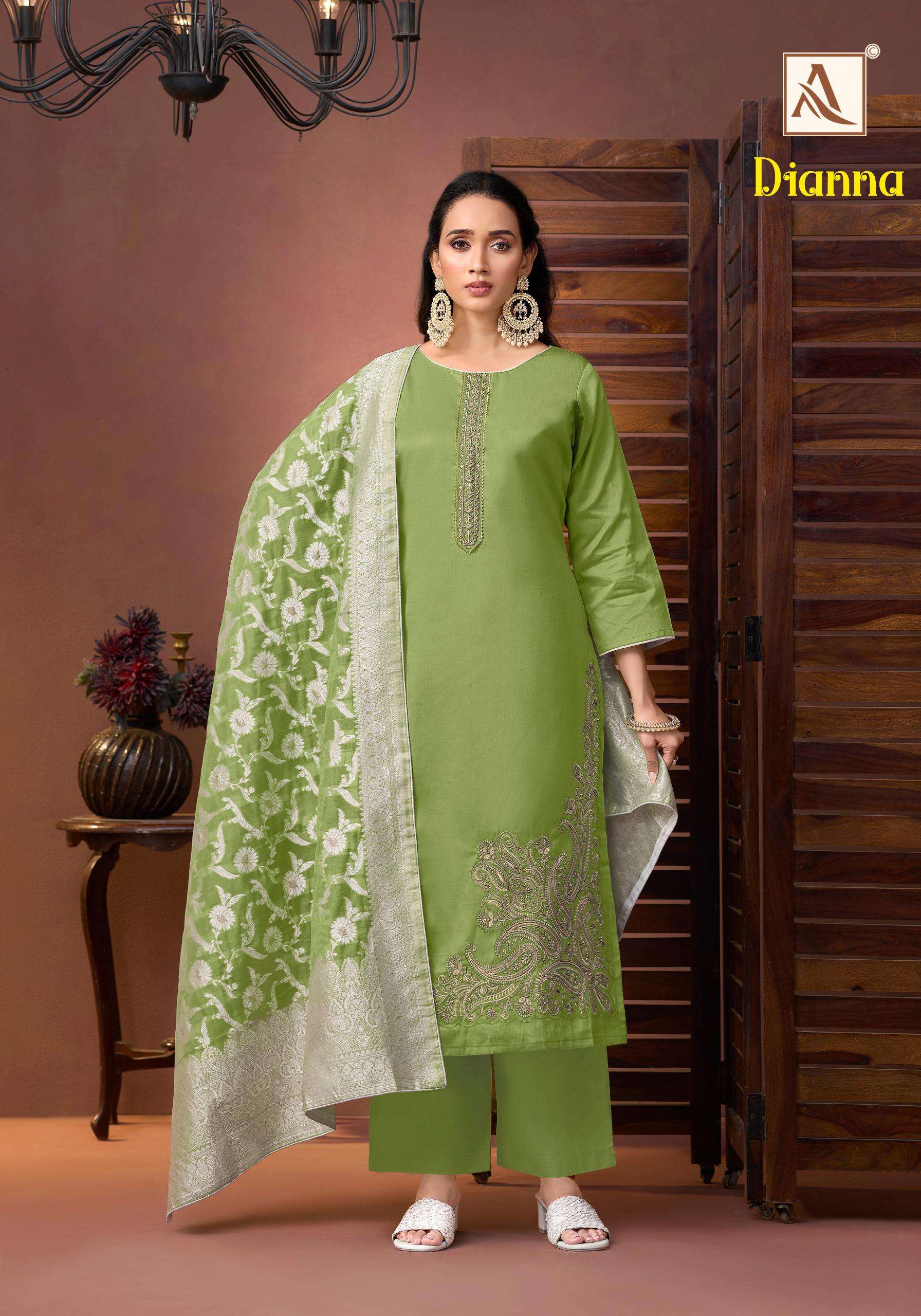 ALOK SUITS DIANNA JAM COTTON FANCY EMBROIDERY WORK SUIT