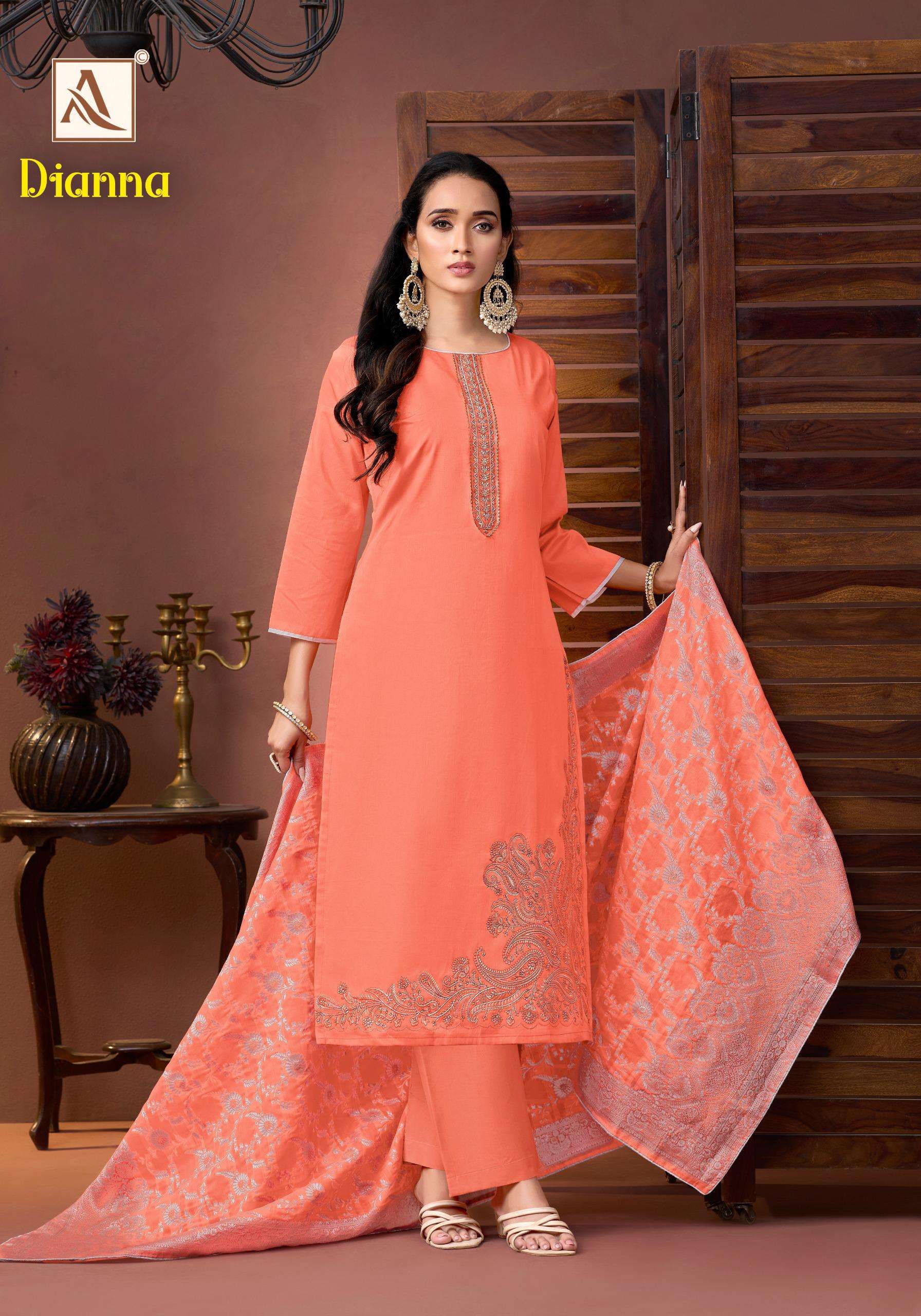 ALOK SUITS DIANNA JAM COTTON FANCY EMBROIDERY WORK SUIT