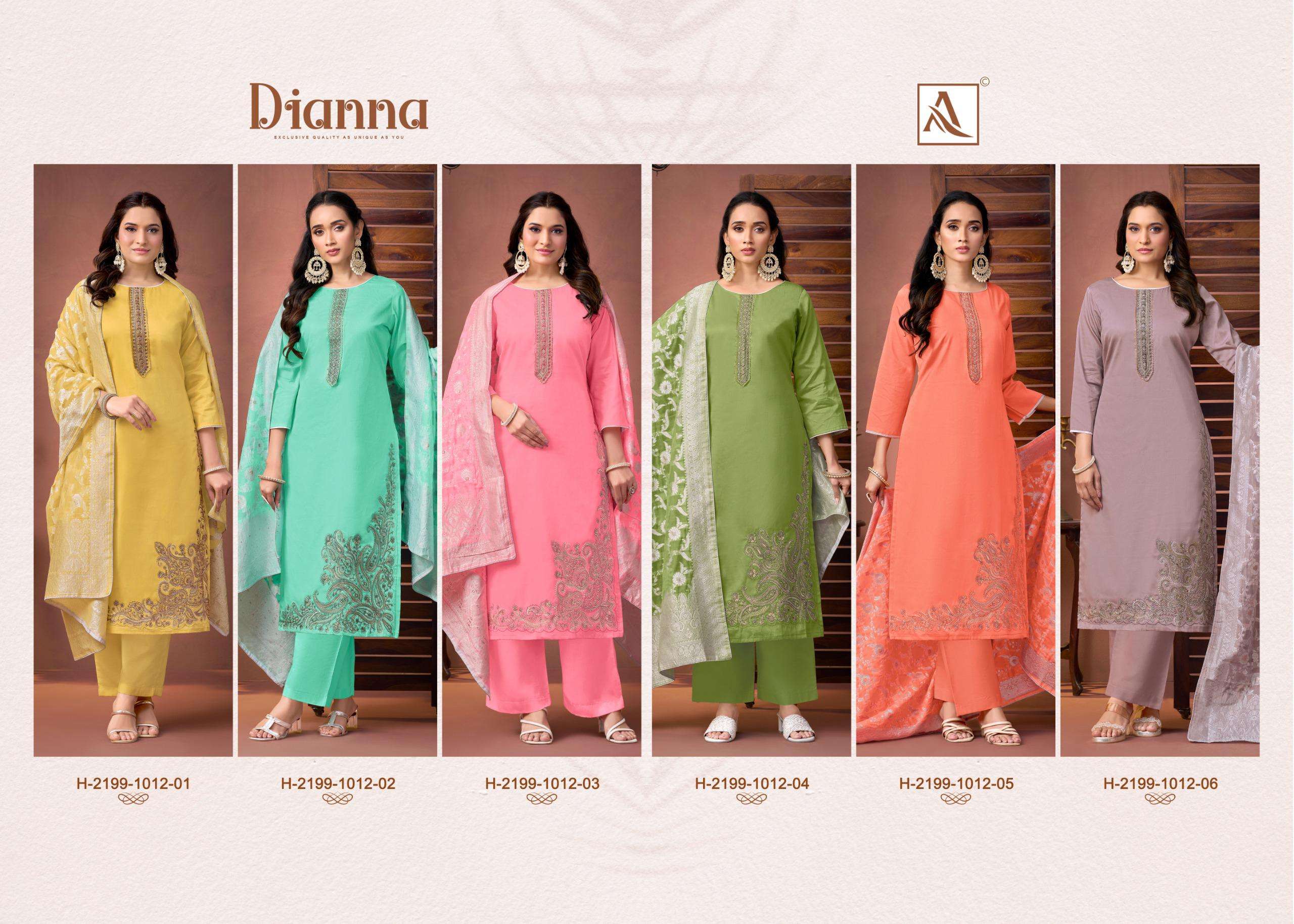 ALOK SUITS DIANNA JAM COTTON FANCY EMBROIDERY WORK SUIT
