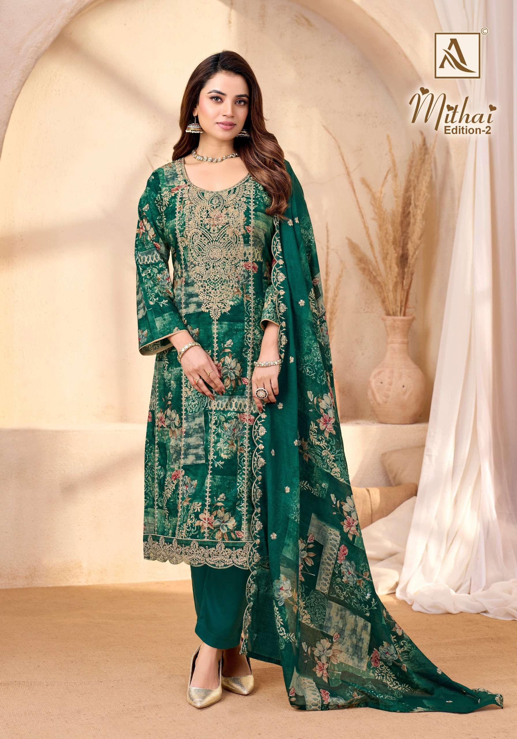 ALOK SUITS MITHAI VOL 2 COTTON PRINT WITH FANCY EMBROIDERY WORK SUIT
