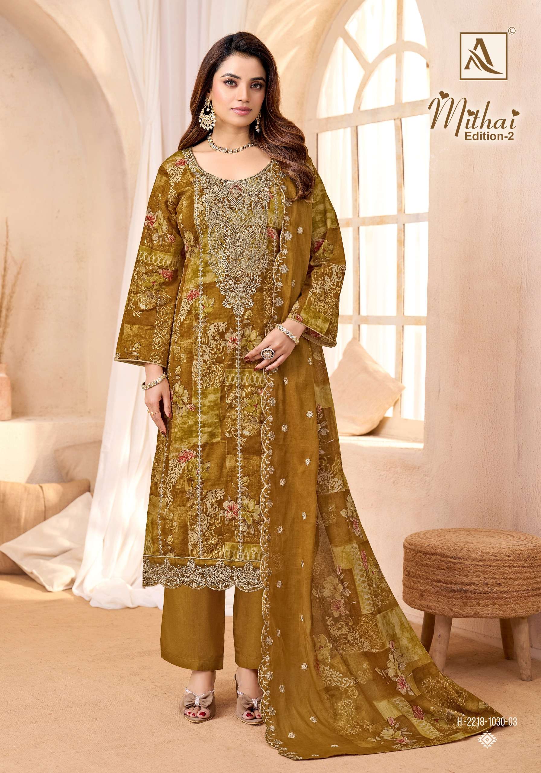 ALOK SUITS MITHAI VOL 2 COTTON PRINT WITH FANCY EMBROIDERY WORK SUIT