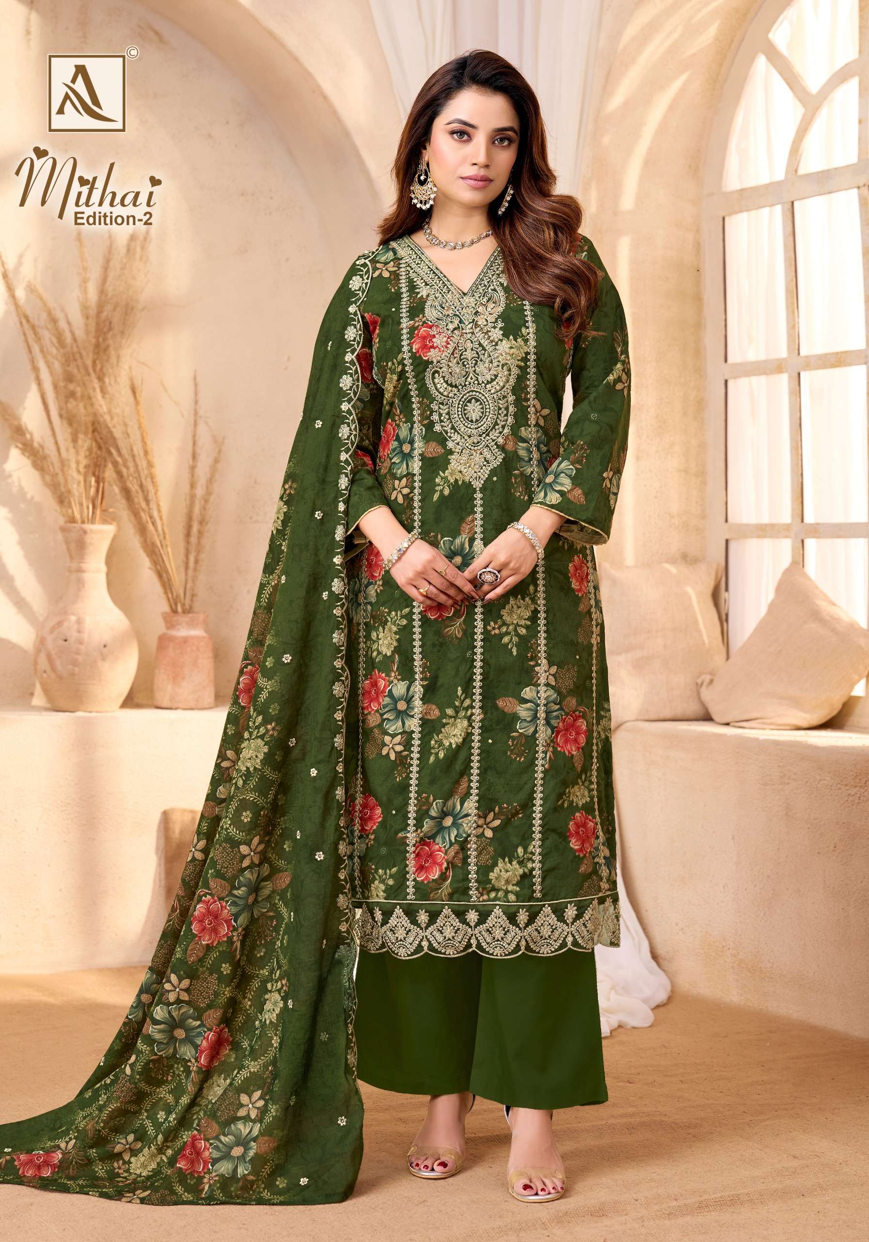 ALOK SUITS MITHAI VOL 2 COTTON PRINT WITH FANCY EMBROIDERY WORK SUIT