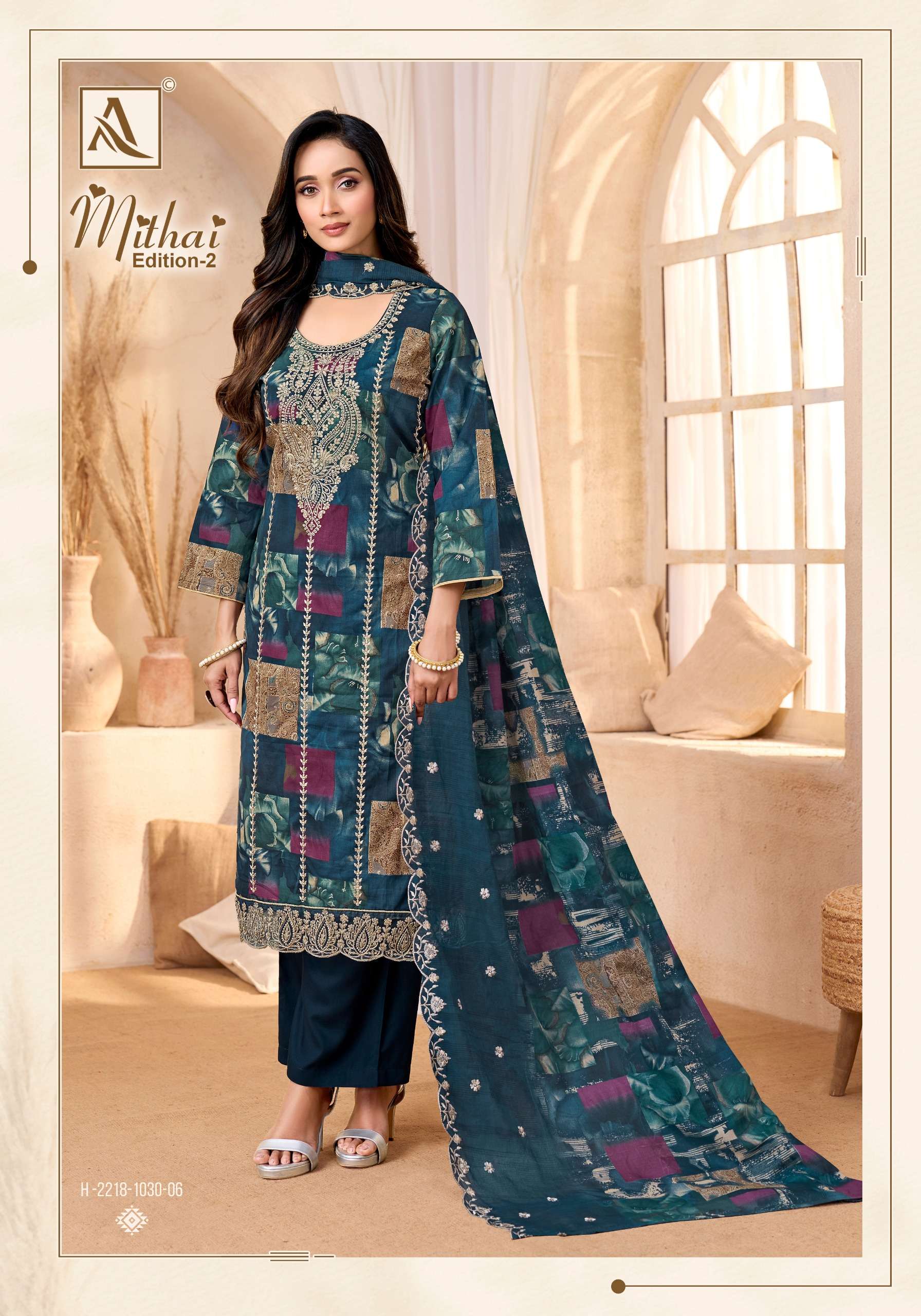 ALOK SUITS MITHAI VOL 2 COTTON PRINT WITH FANCY EMBROIDERY WORK SUIT