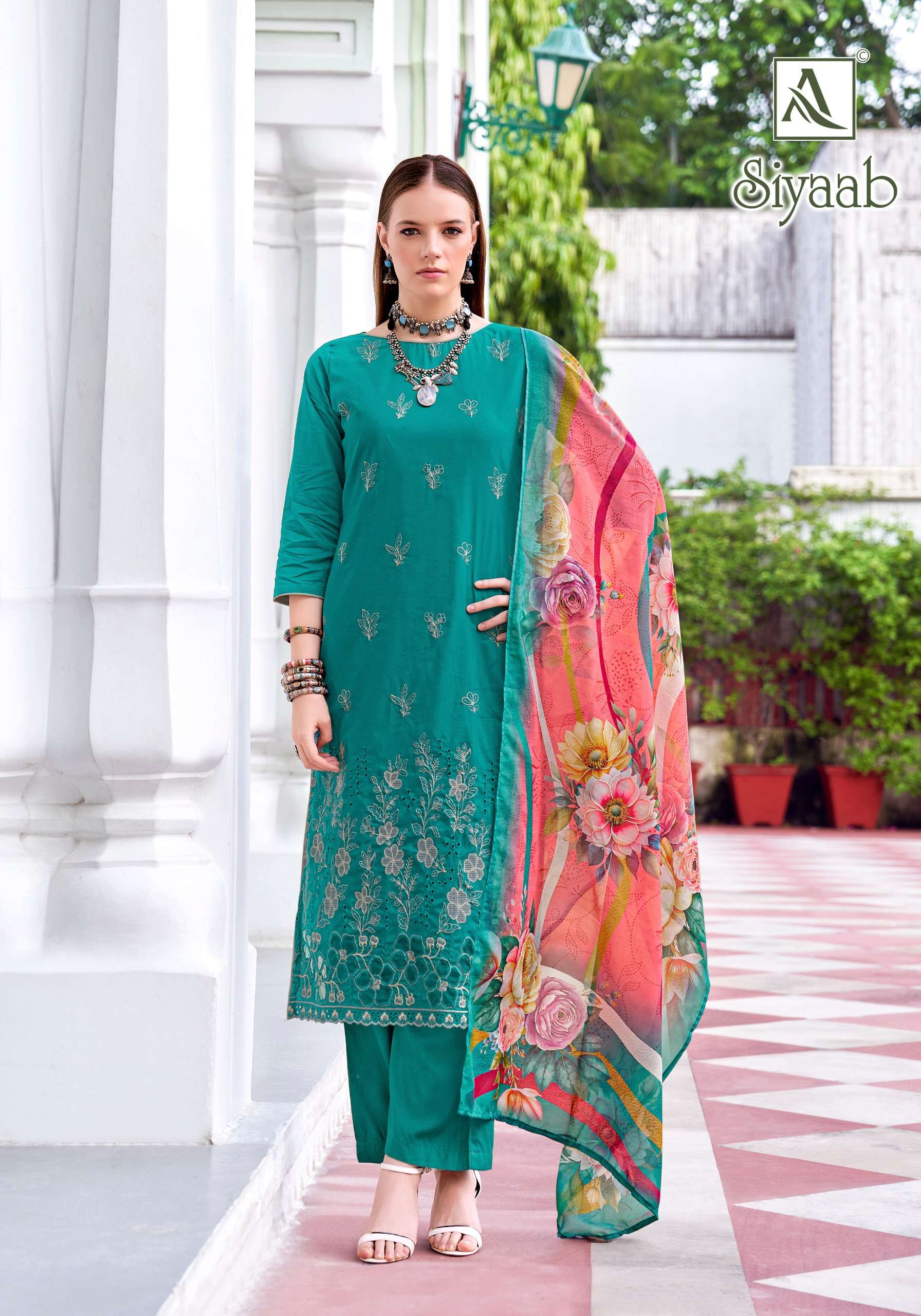 ALOK SUITS SIYAAB COTTON FANCY EMBROIDERY WORK SUITS 