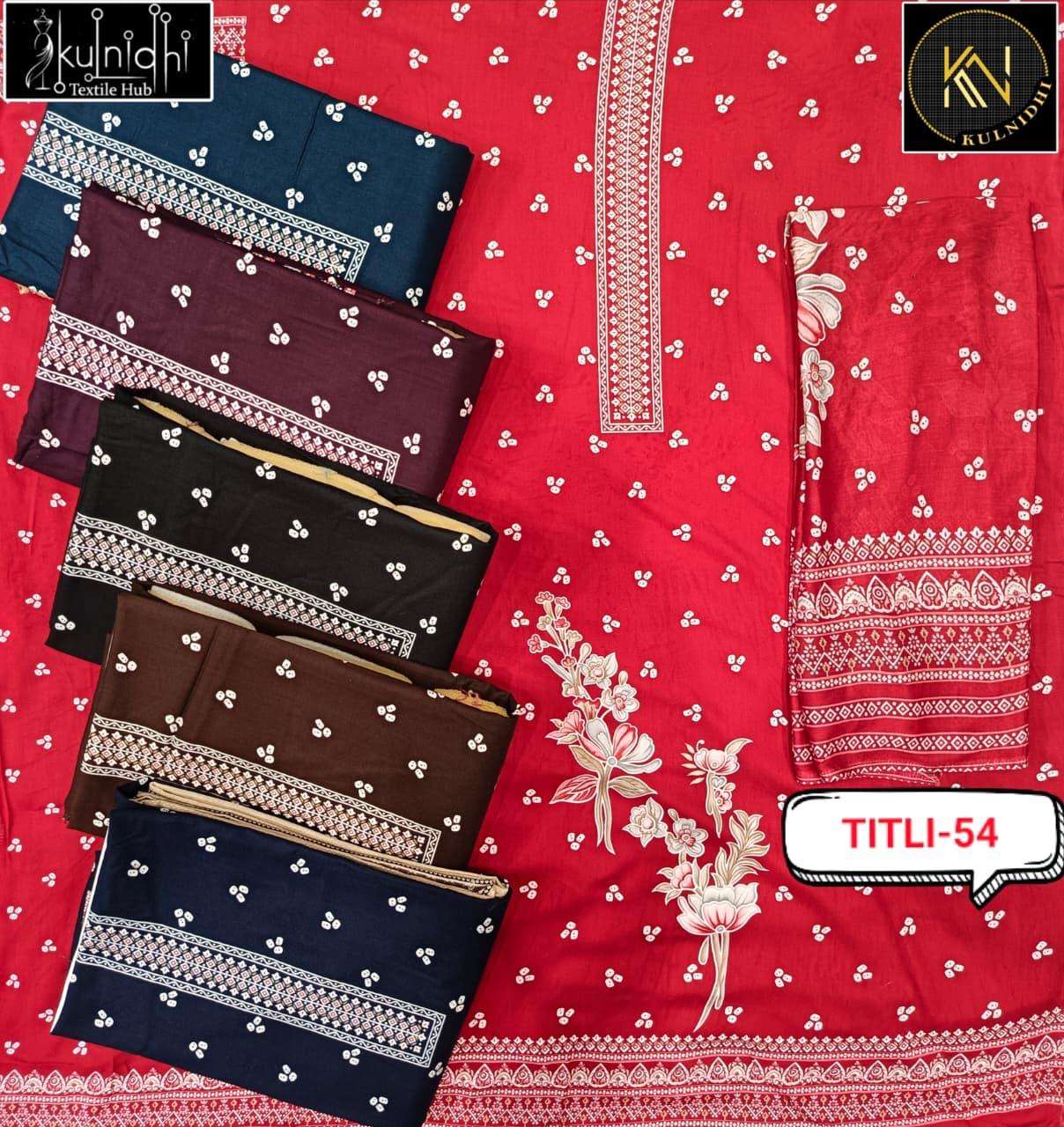 ALOK SUITS TITLI VISCOSE RAYON PRINT FANCY WORK SUITS 