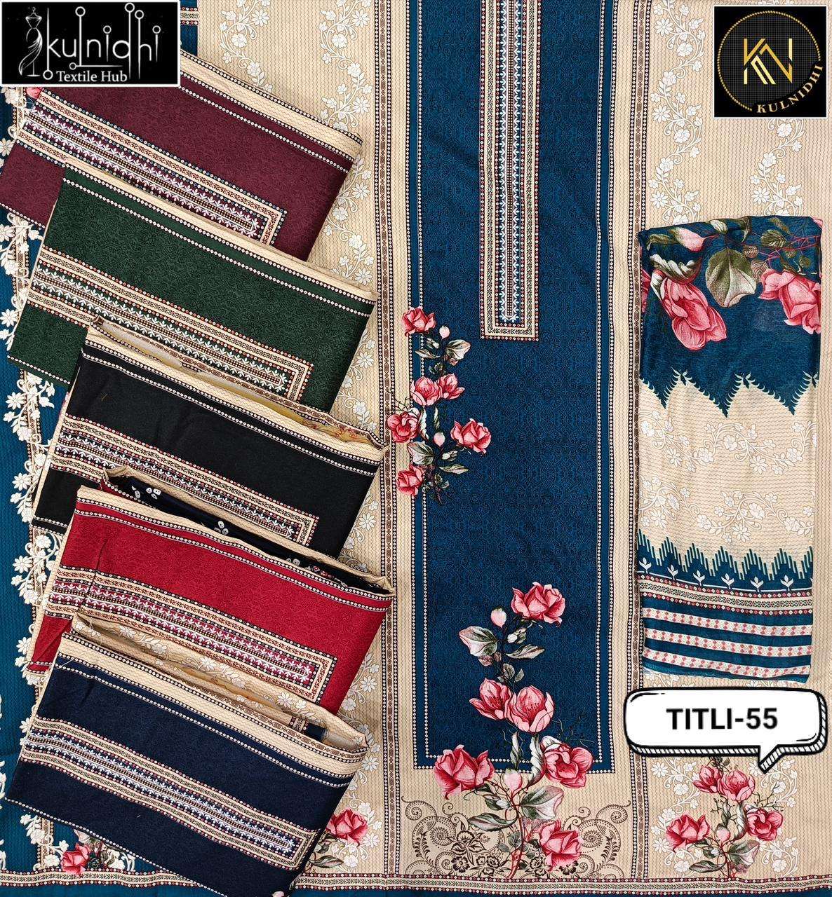 ALOK SUITS TITLI VISCOSE RAYON PRINT FANCY WORK SUITS 