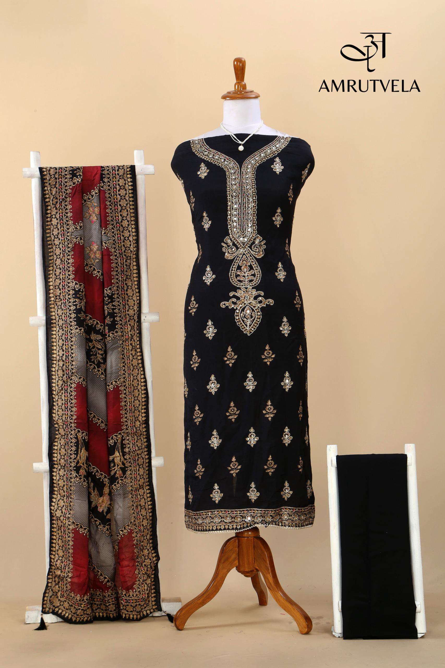 AMRUTVELA AT 176 HIT DESIGN VISCOSE DIGITAL PRINT WITH EMBROIDERY WORK SUIT