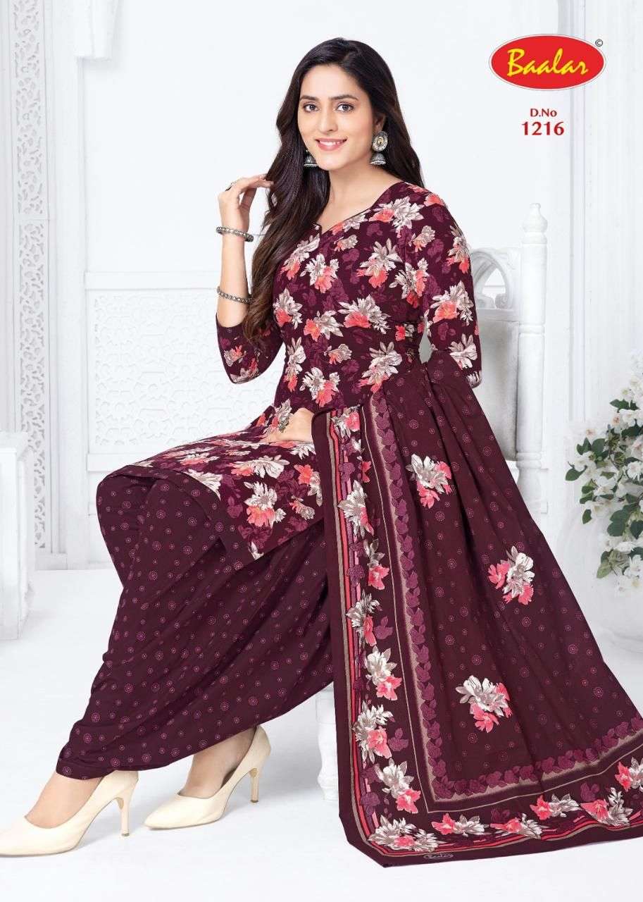 BAALAR CRISTAL PATIYALA VOL 10 COTTON PRINTED PUNJABI SALWAR SUIT