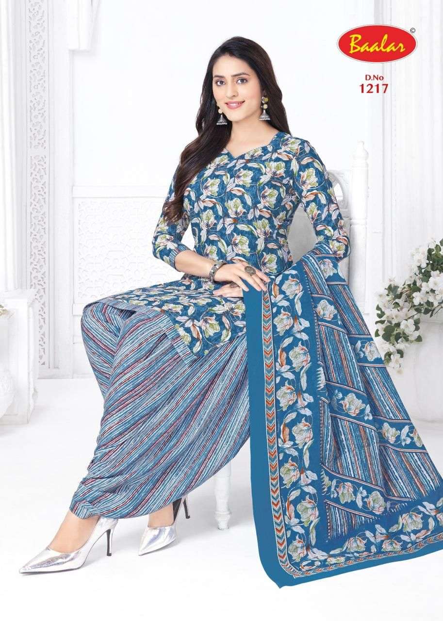 BAALAR CRISTAL PATIYALA VOL 10 COTTON PRINTED PUNJABI SALWAR SUIT