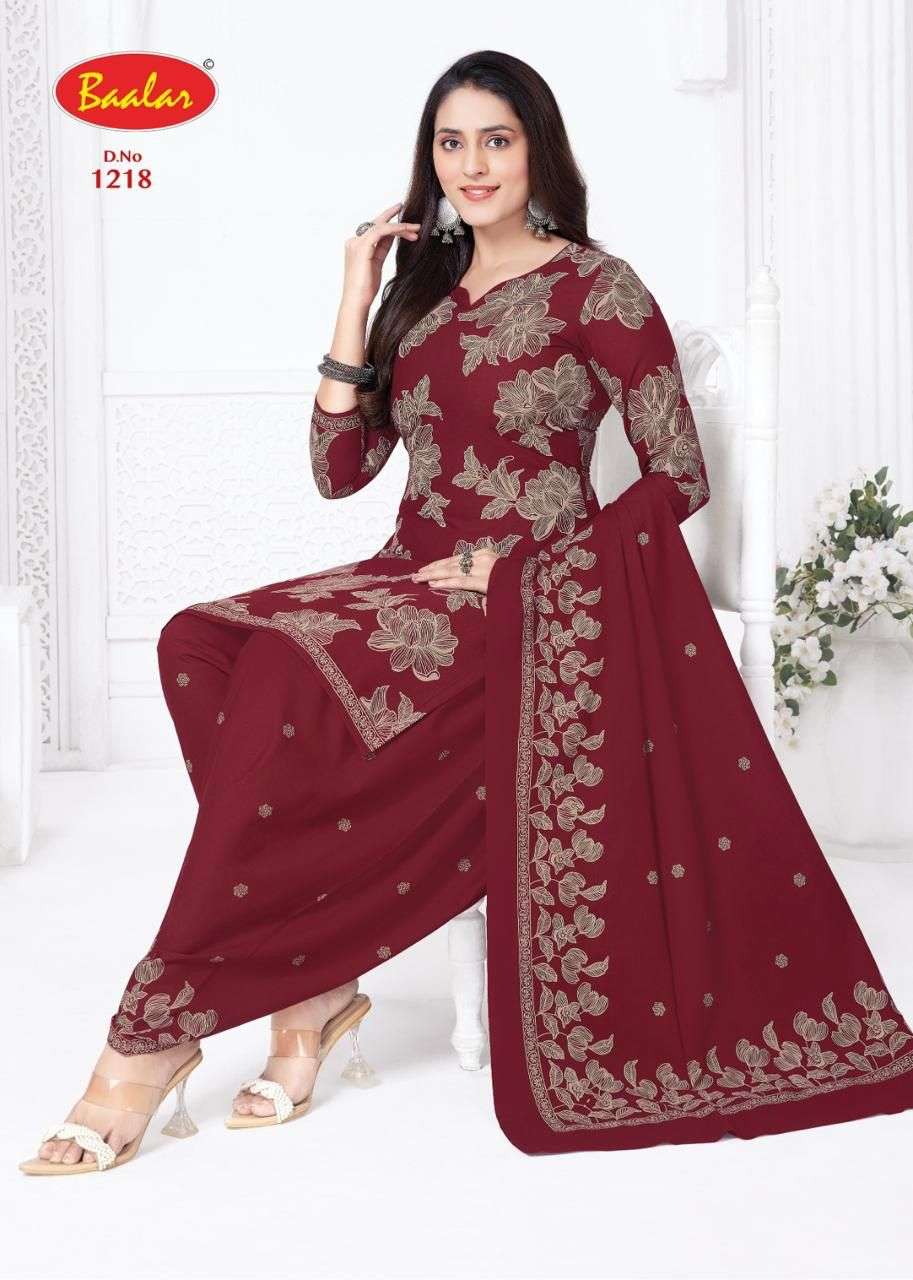 BAALAR CRISTAL PATIYALA VOL 10 COTTON PRINTED PUNJABI SALWAR SUIT