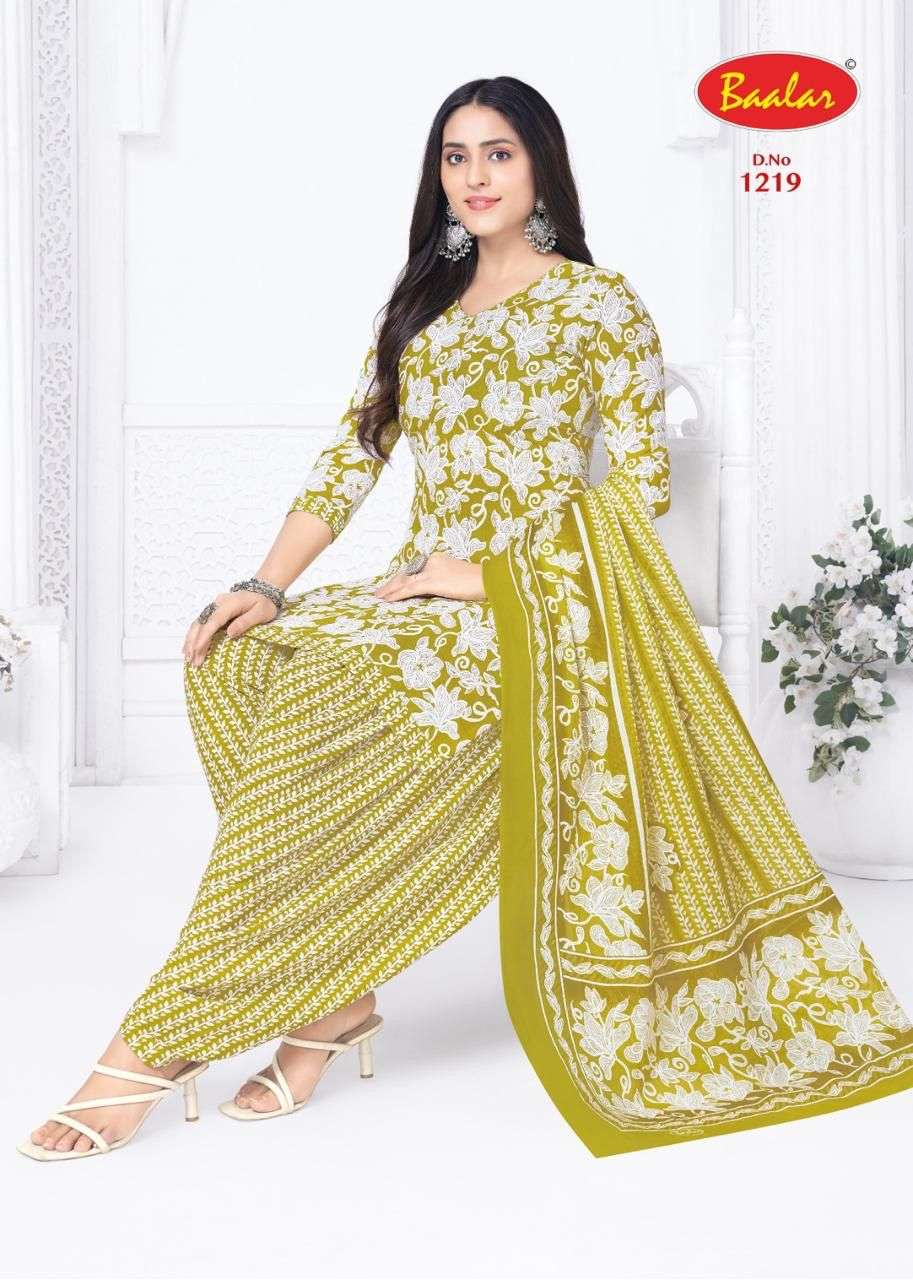 BAALAR CRISTAL PATIYALA VOL 10 COTTON PRINTED PUNJABI SALWAR SUIT