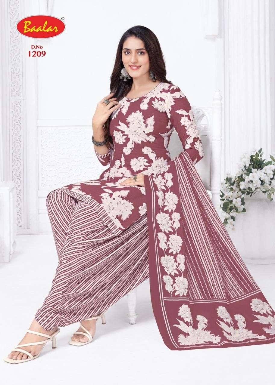 BAALAR CRISTAL PATIYALA VOL 10 COTTON PRINTED PUNJABI SALWAR SUIT