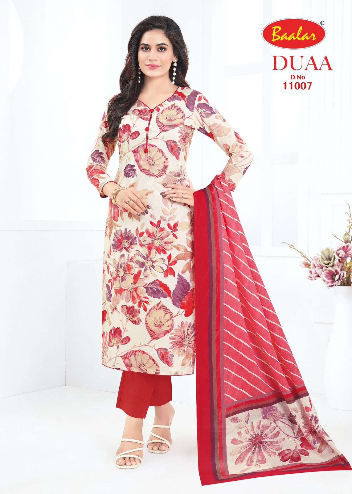 BAALAR DUAA VOL 1 LAWN COTTON DIGITAL PRINTED LADIES SUIT