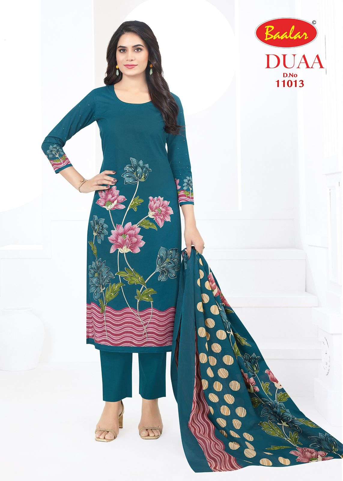 BAALAR DUAA VOL 1 LAWN COTTON DIGITAL PRINTED LADIES SUIT