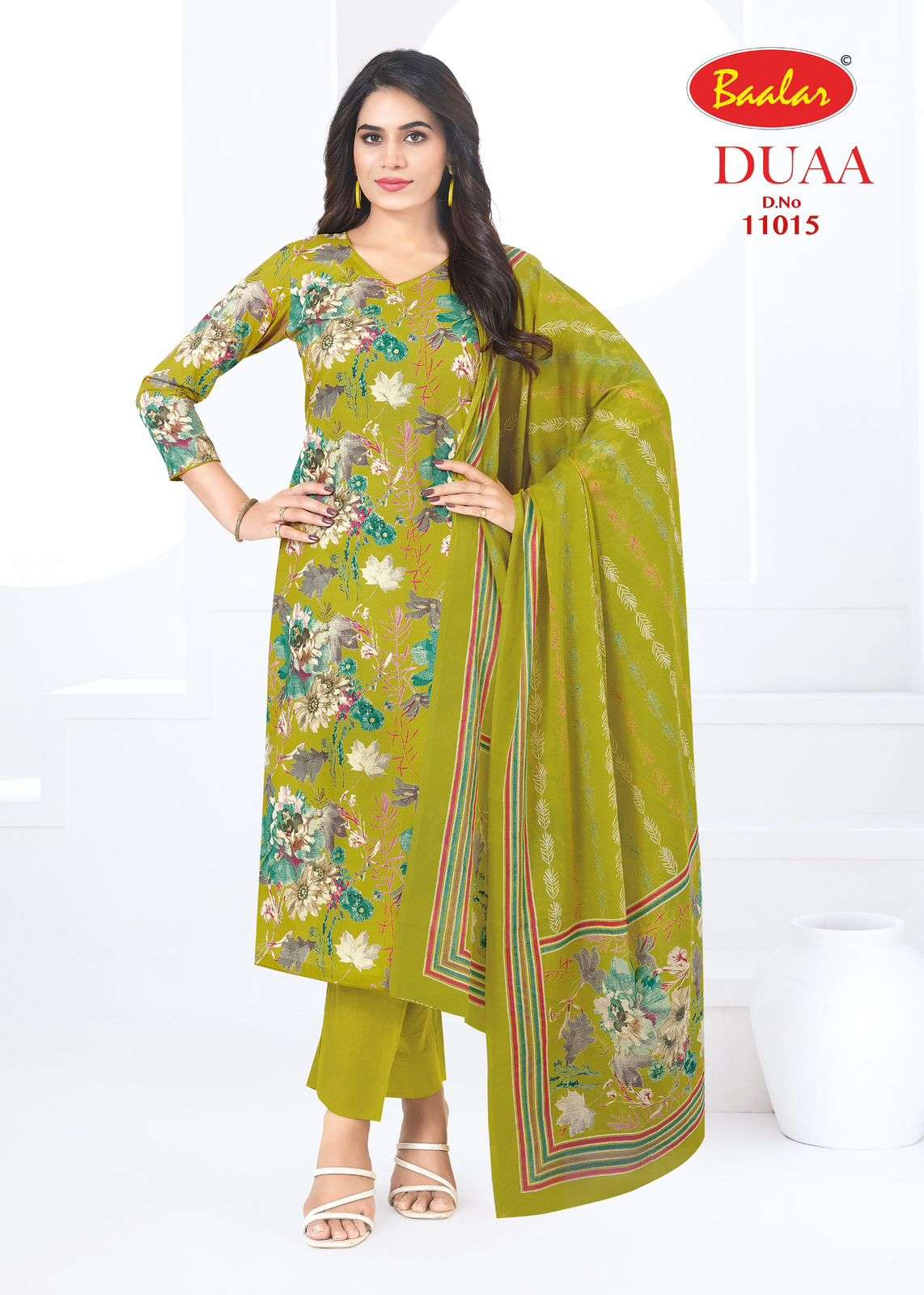 BAALAR DUAA VOL 1 LAWN COTTON DIGITAL PRINTED LADIES SUIT