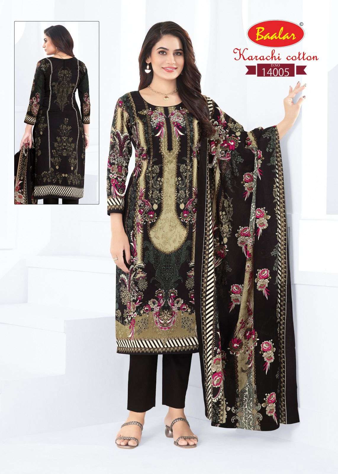 BAALAR KARACHI COTTON VOL 14 LAWN COTTON PRINTED SALWAR SUIT