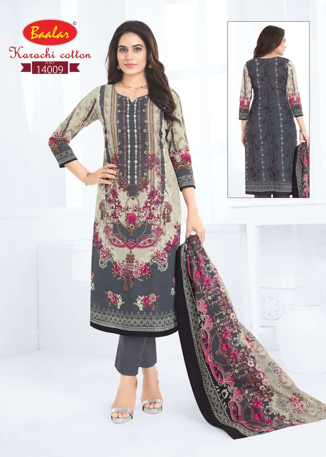 BAALAR KARACHI COTTON VOL 14 LAWN COTTON PRINTED SALWAR SUIT