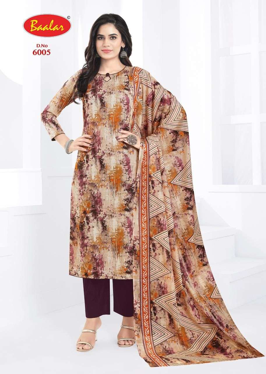 BAALAR PASHMINA VOL 6 LAWN COTTON PRINTED LADIES SUIT