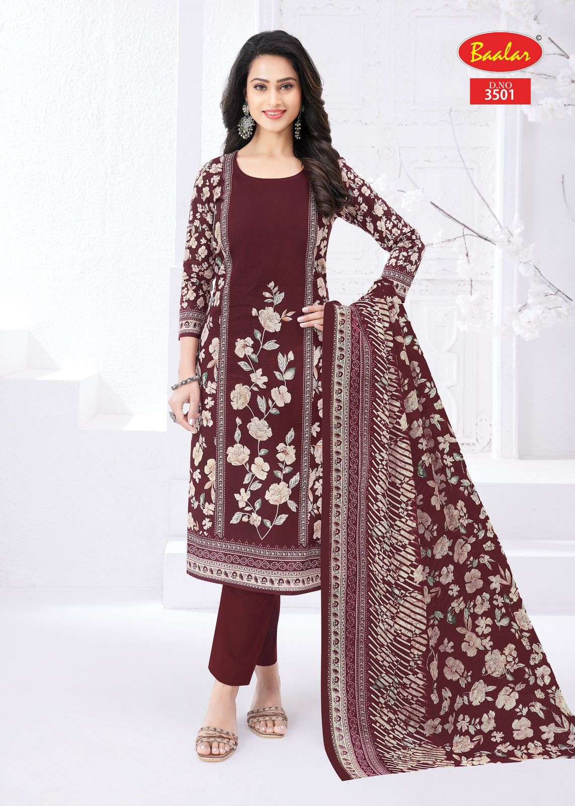 BAALAR ZAARA VOL 35 COTTON PRINTED LADIES SALWAR SUIT