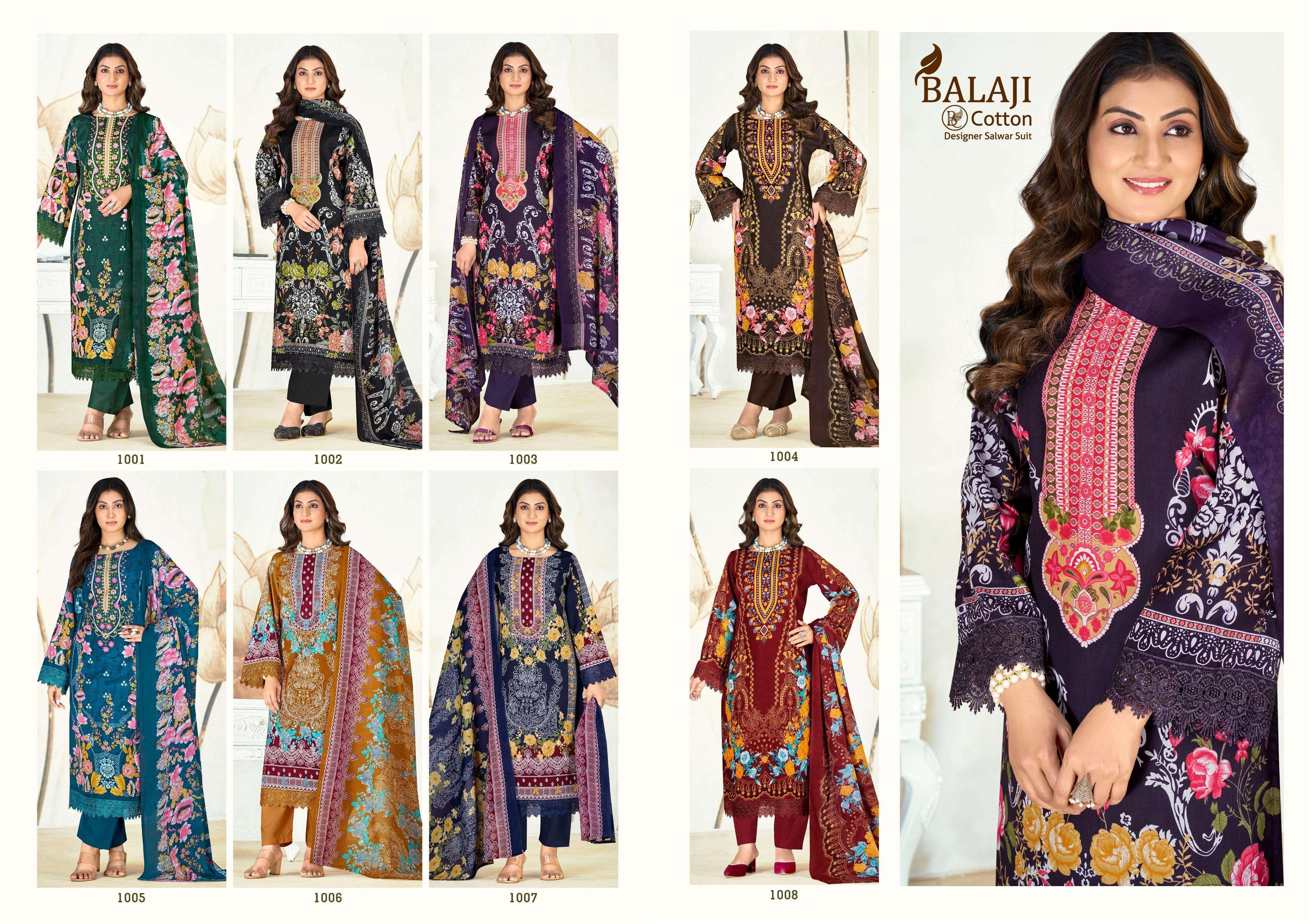 BALAJI COTTON JANNAT COTTON DIGITAL STYLE PRINT DRESS