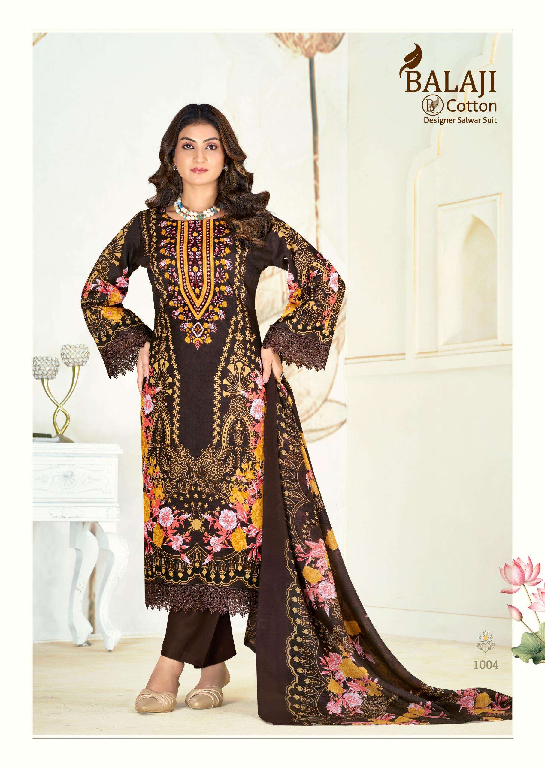 BALAJI COTTON JANNAT COTTON DIGITAL STYLE PRINT DRESS