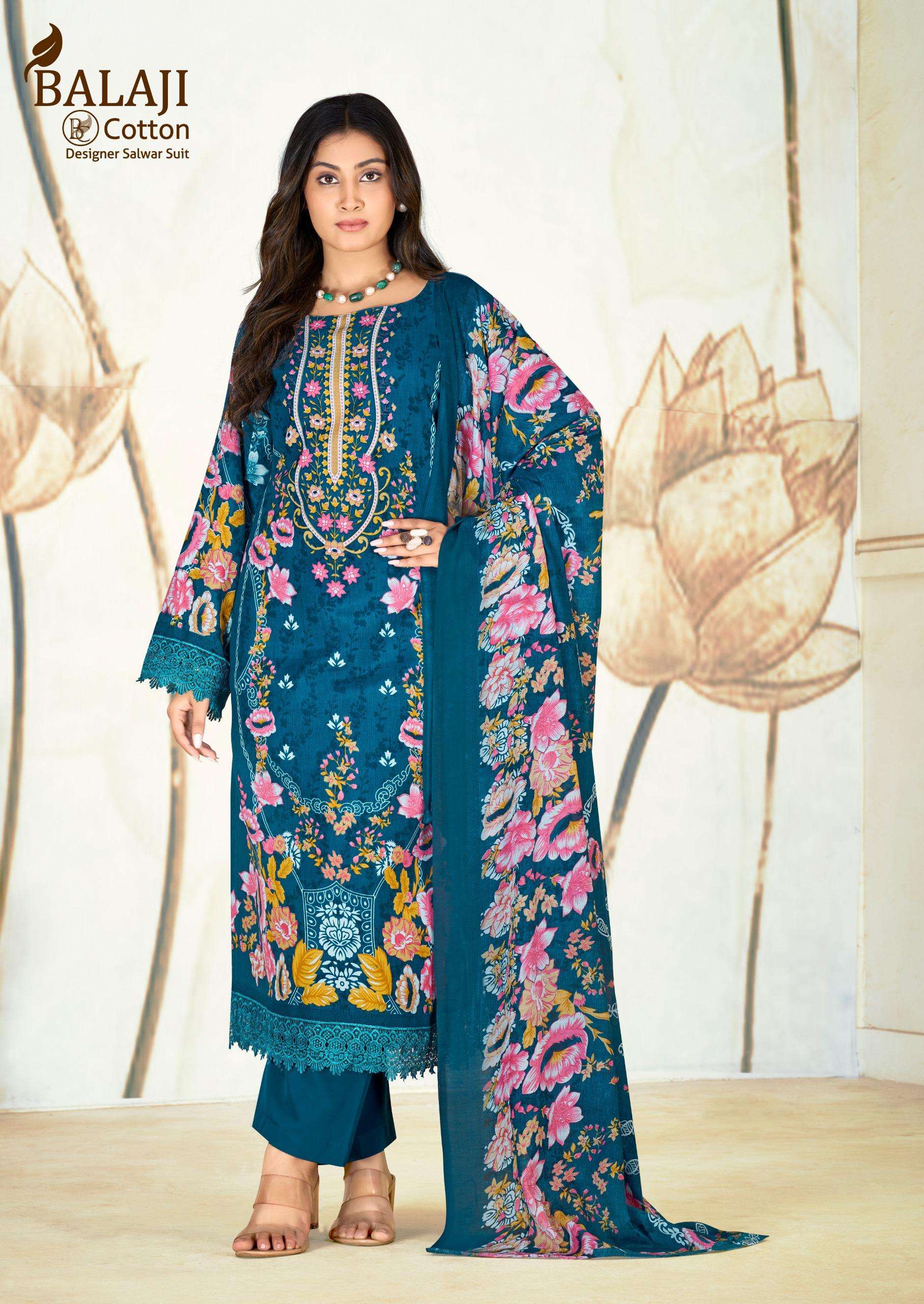 BALAJI COTTON JANNAT COTTON DIGITAL STYLE PRINT DRESS