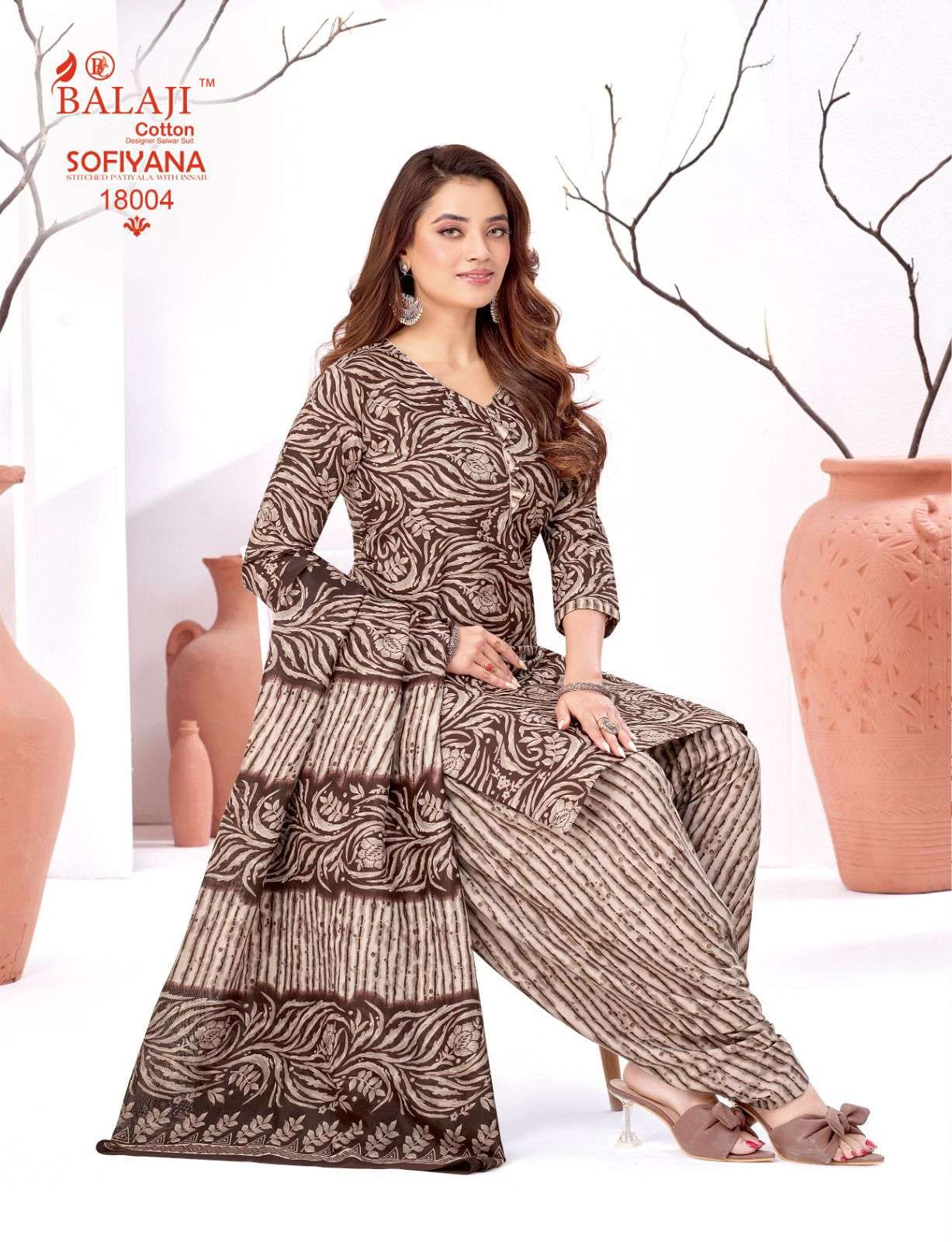  BALAJI COTTON SOFIYANA VOL 18 COTTON READY MADE PATIYALA SUIT