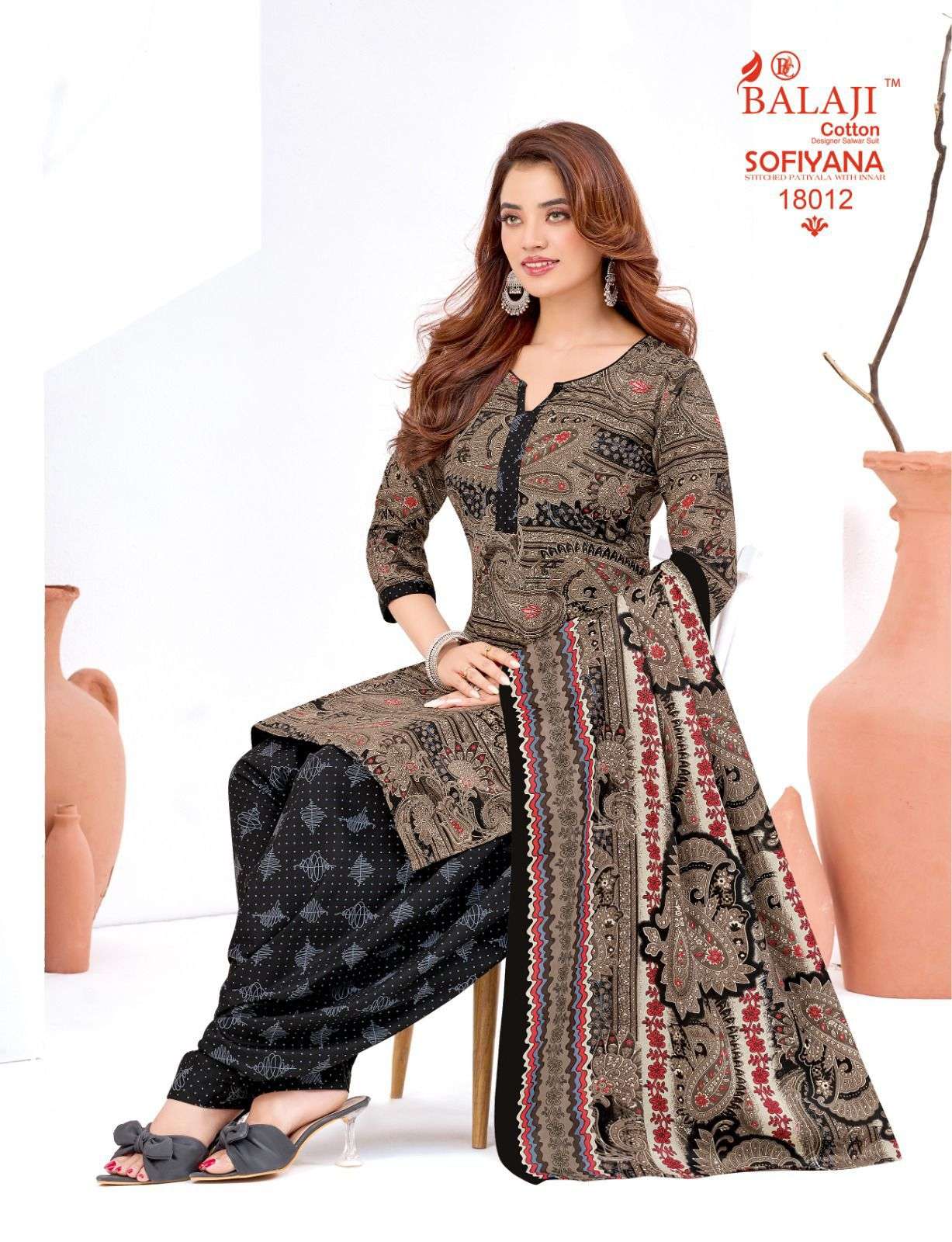  BALAJI COTTON SOFIYANA VOL 18 COTTON READY MADE PATIYALA SUIT