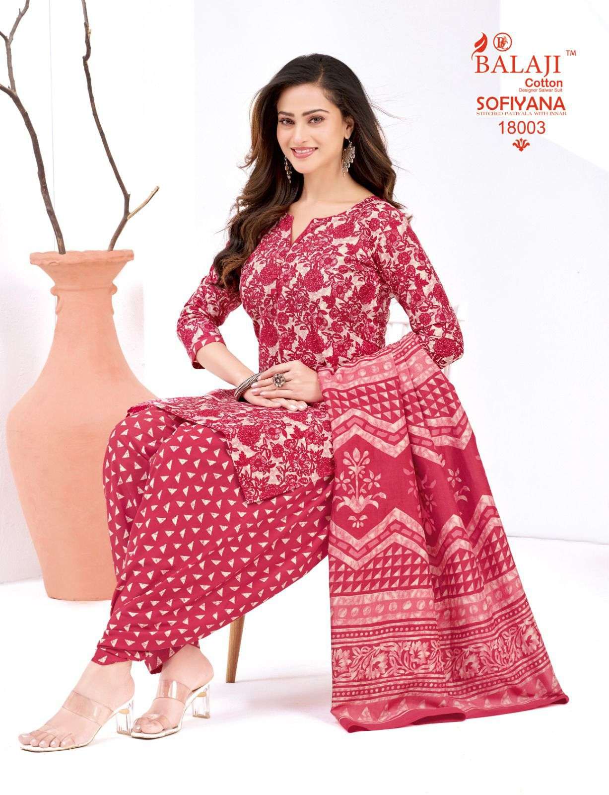  BALAJI COTTON SOFIYANA VOL 18 COTTON READY MADE PATIYALA SUIT
